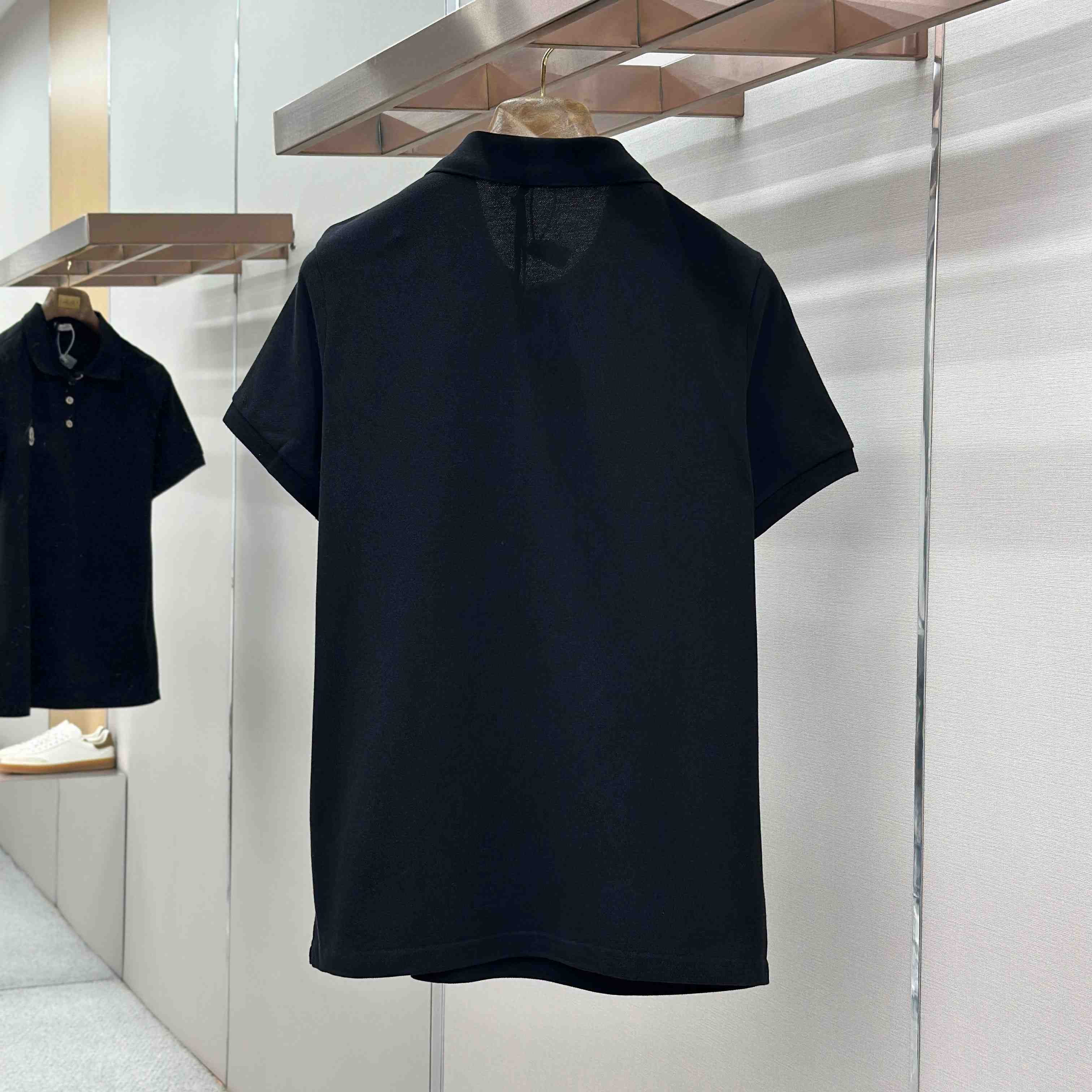 Moncler Logo Patch Cotton Polo Shirt - DesignerGu