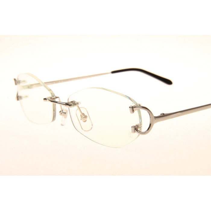 Cartier CT 4193831 Eyeglasses In Silver - DesignerGu
