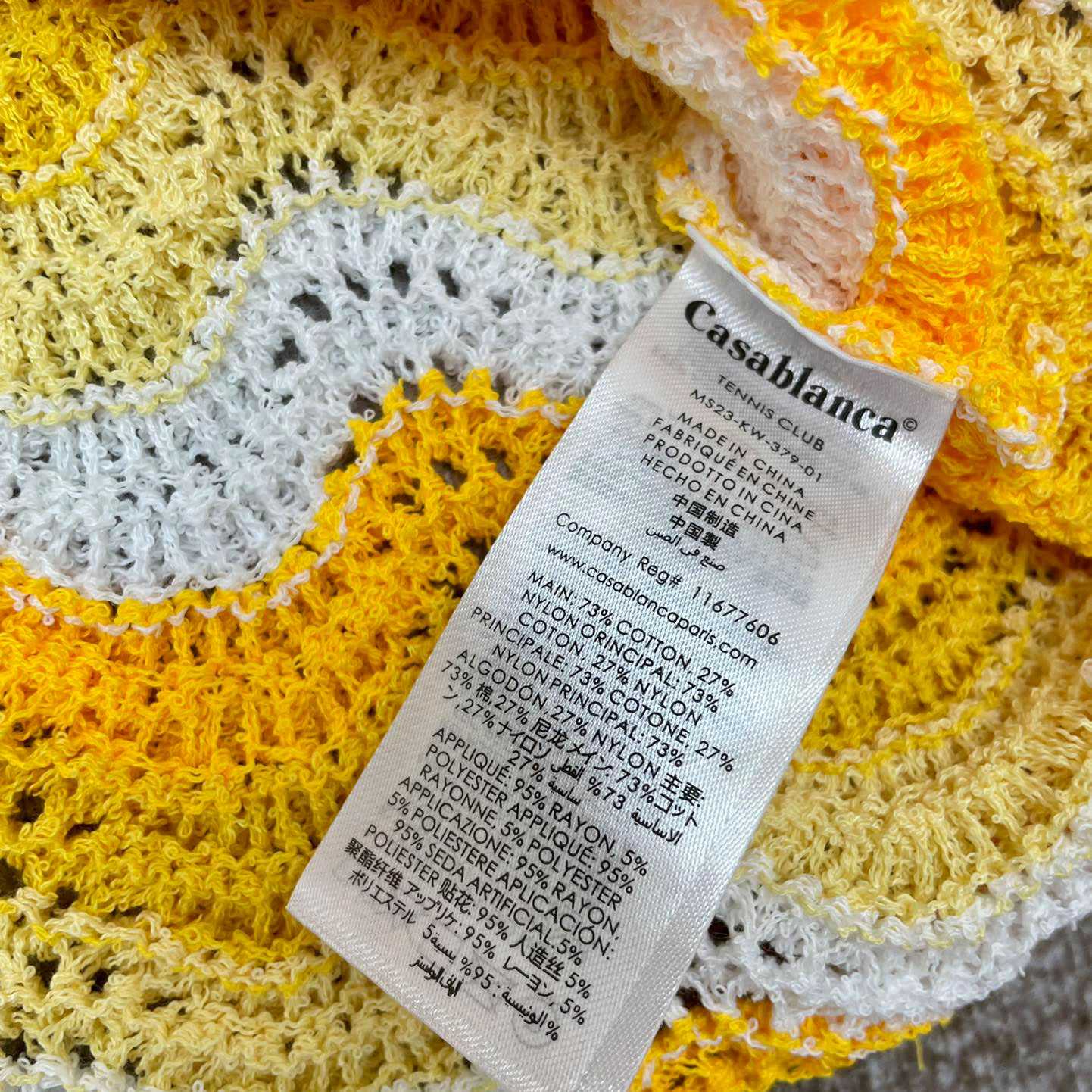 Casablanca Wavy Gradient Open Knit Shirt D009 - DesignerGu