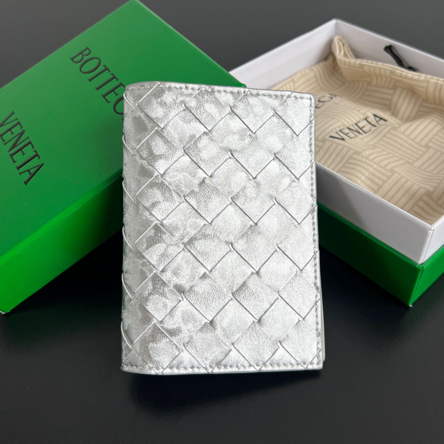 Bottega Veneta Intrecciato Passport Case - DesignerGu