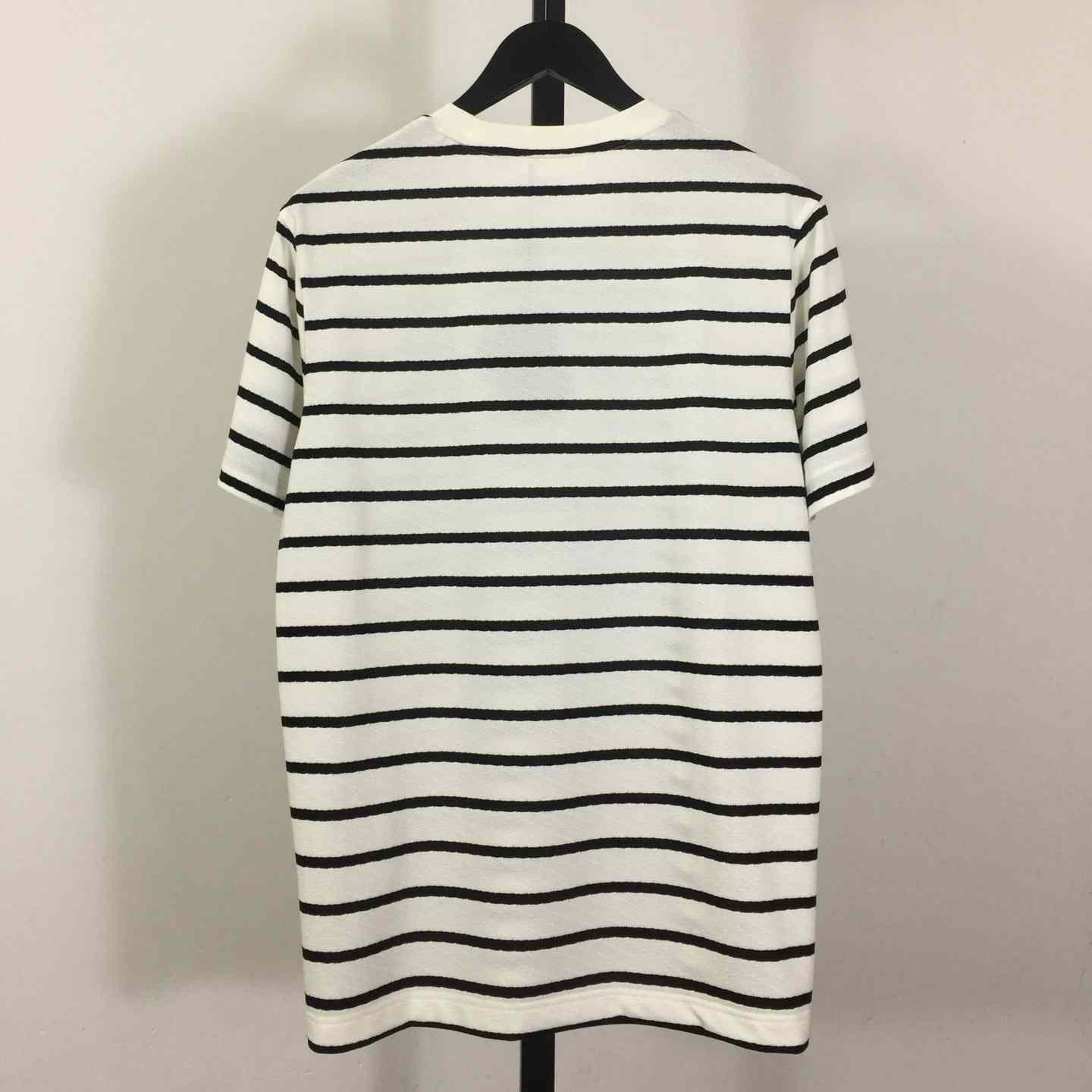 Prada Striped Short Sleeve Cotton T-Shirt - DesignerGu