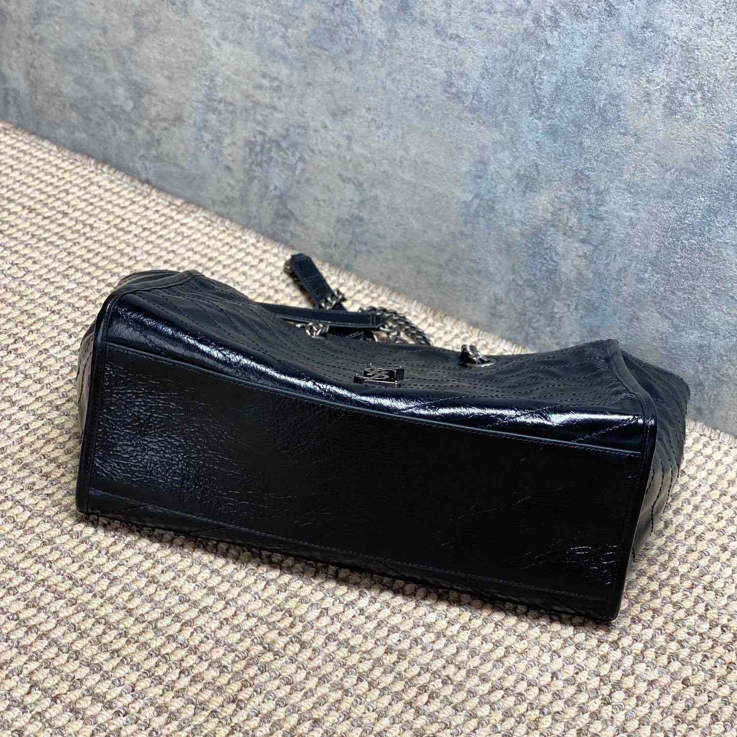 Saint Laurent Niki Textured-Leather Tote - DesignerGu