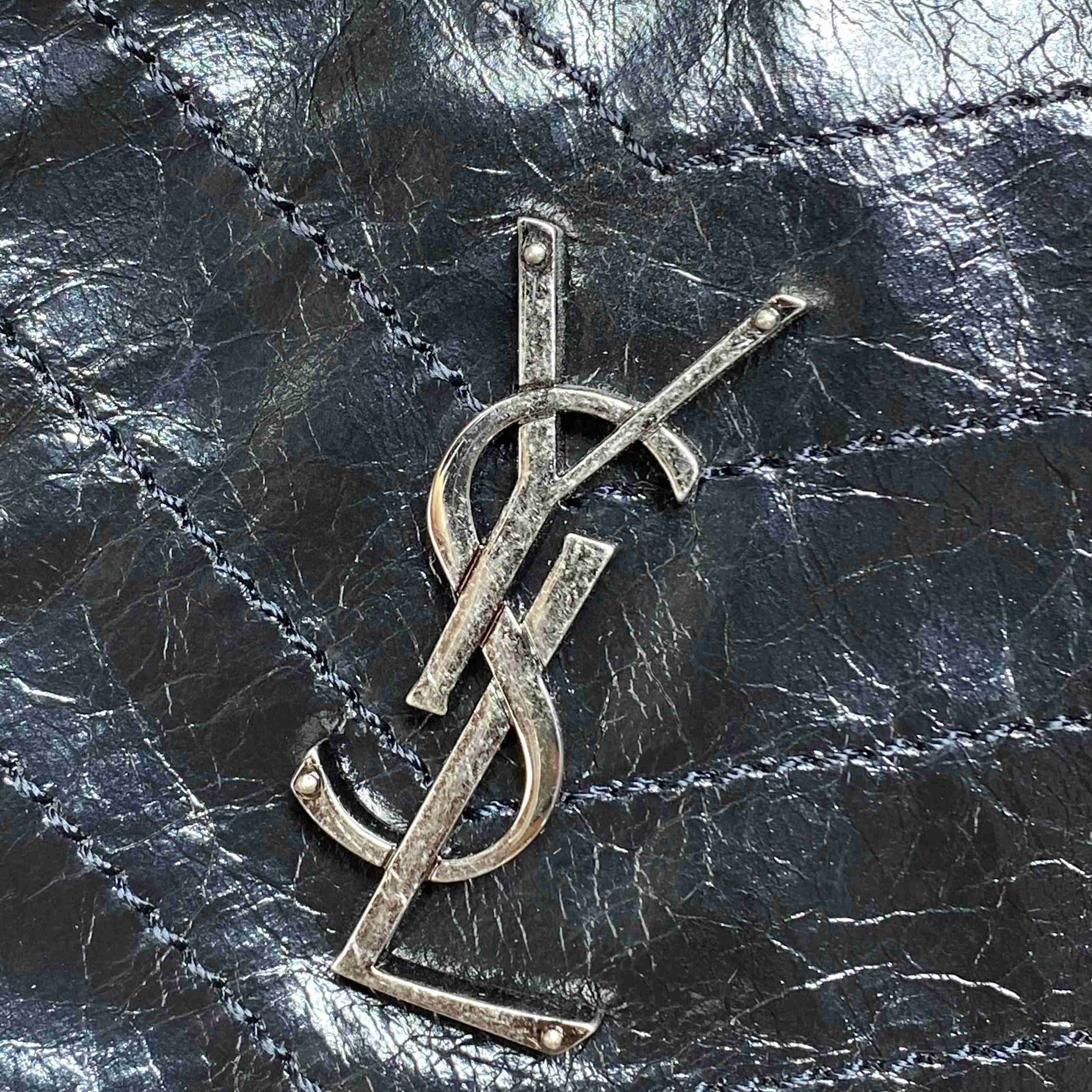 Saint Laurent Niki Textured-Leather Tote - DesignerGu