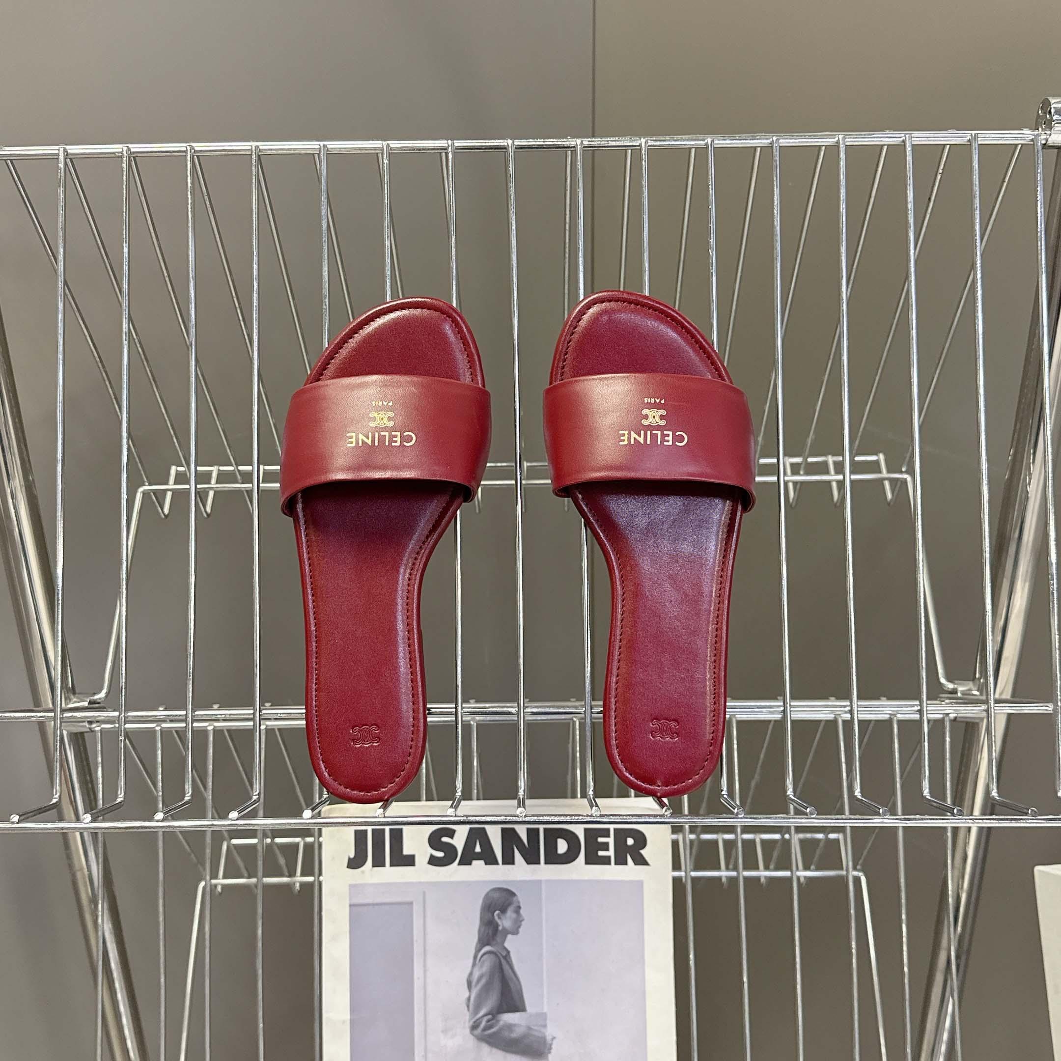 Celine Coast Mule In Lambskin - DesignerGu