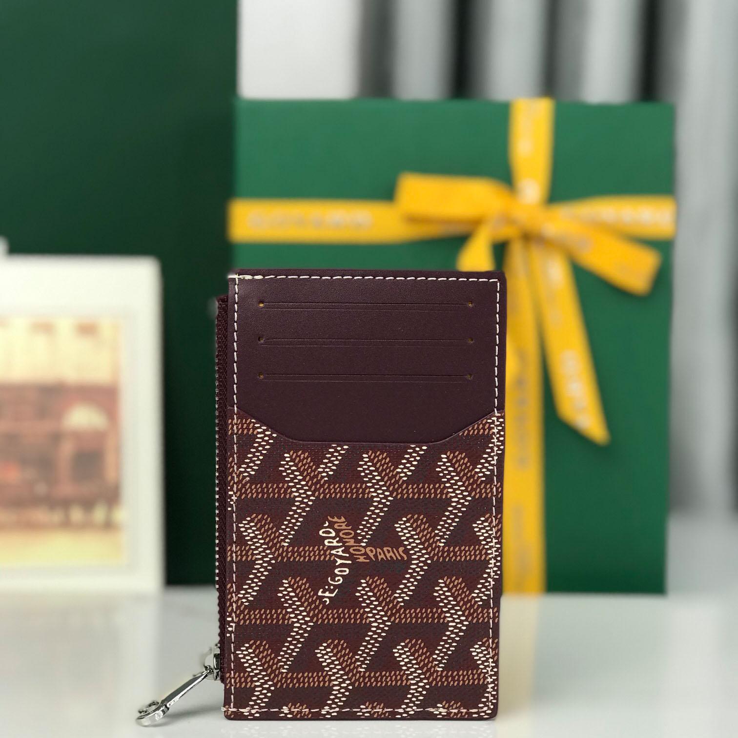 Goyard Bourbon Zipped Card Holder - DesignerGu