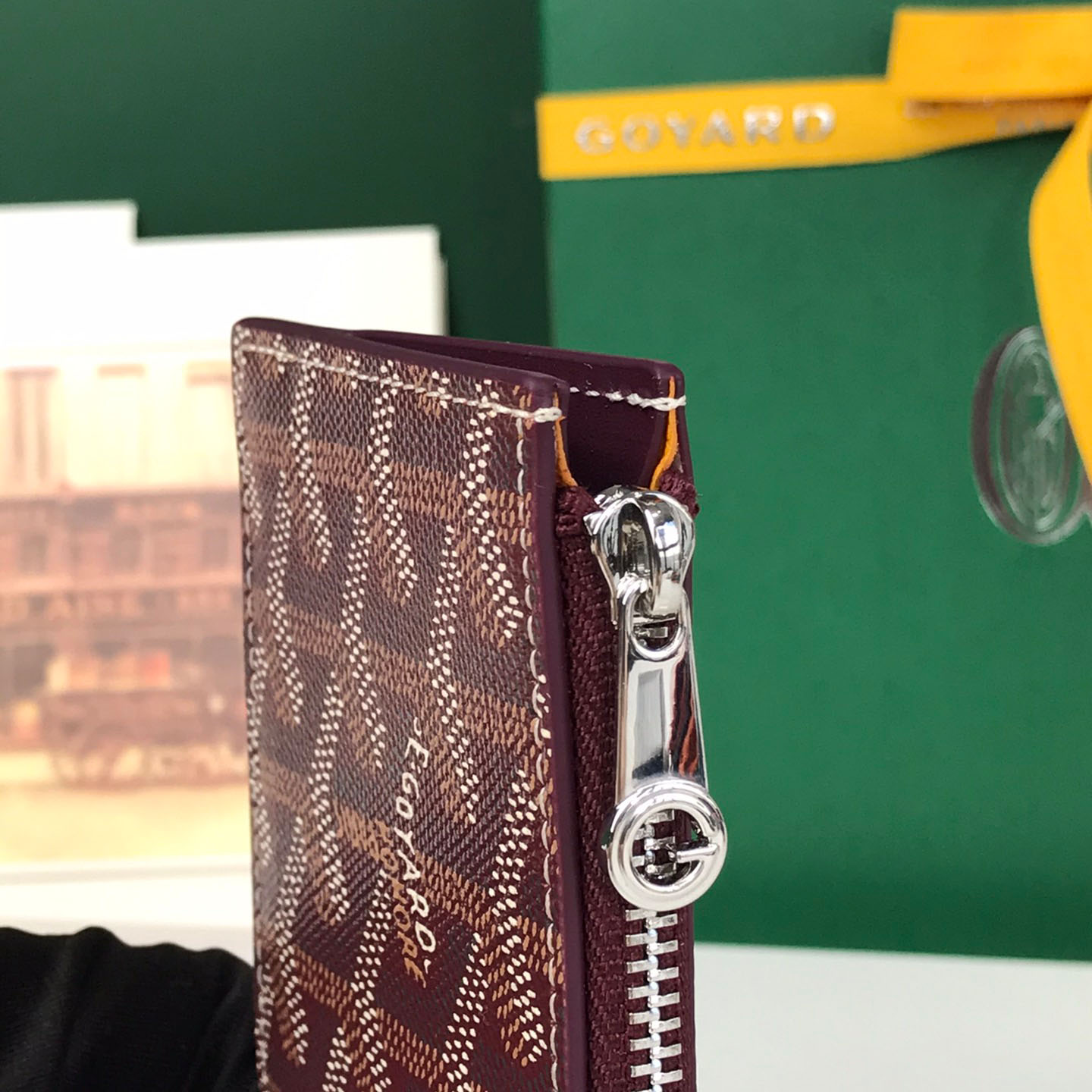 Goyard Bourbon Zipped Card Holder - DesignerGu