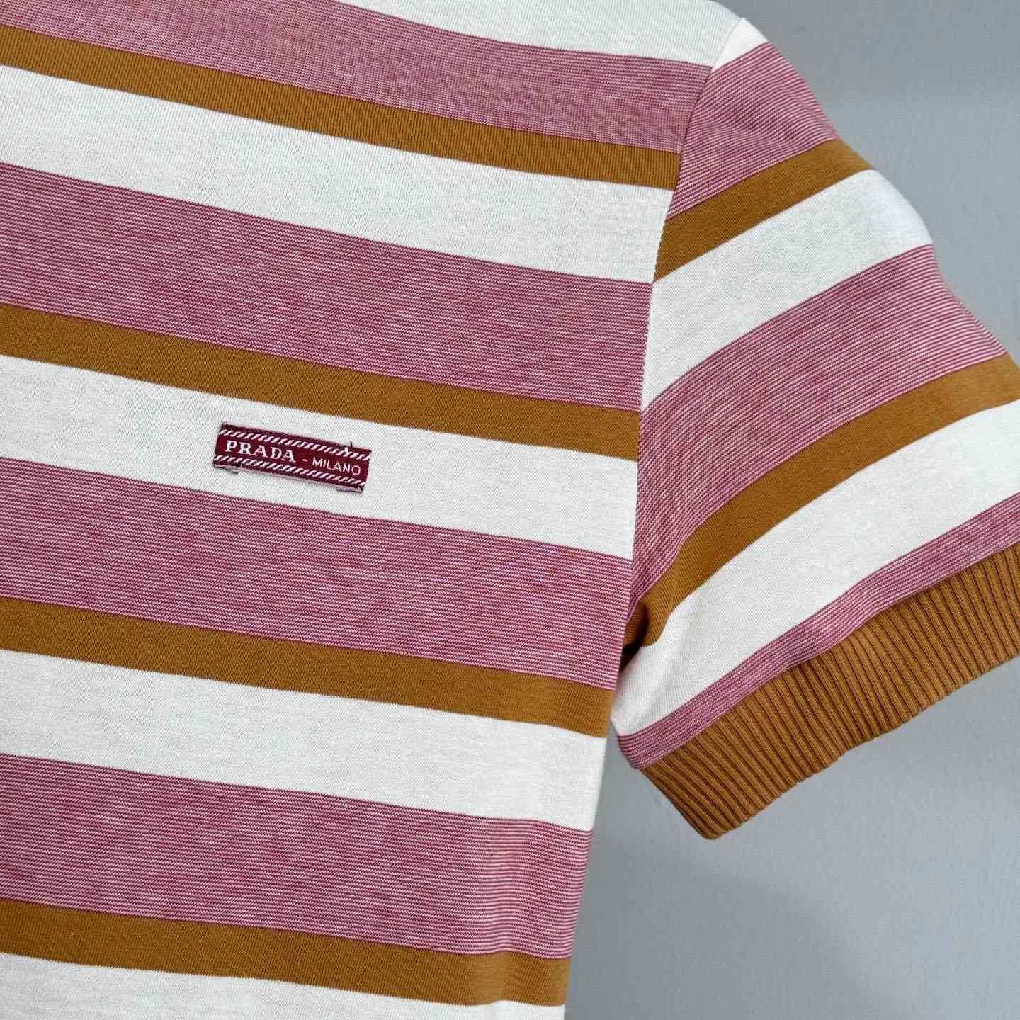 Prada Bayadere stripe jersey T-shirt  - DesignerGu