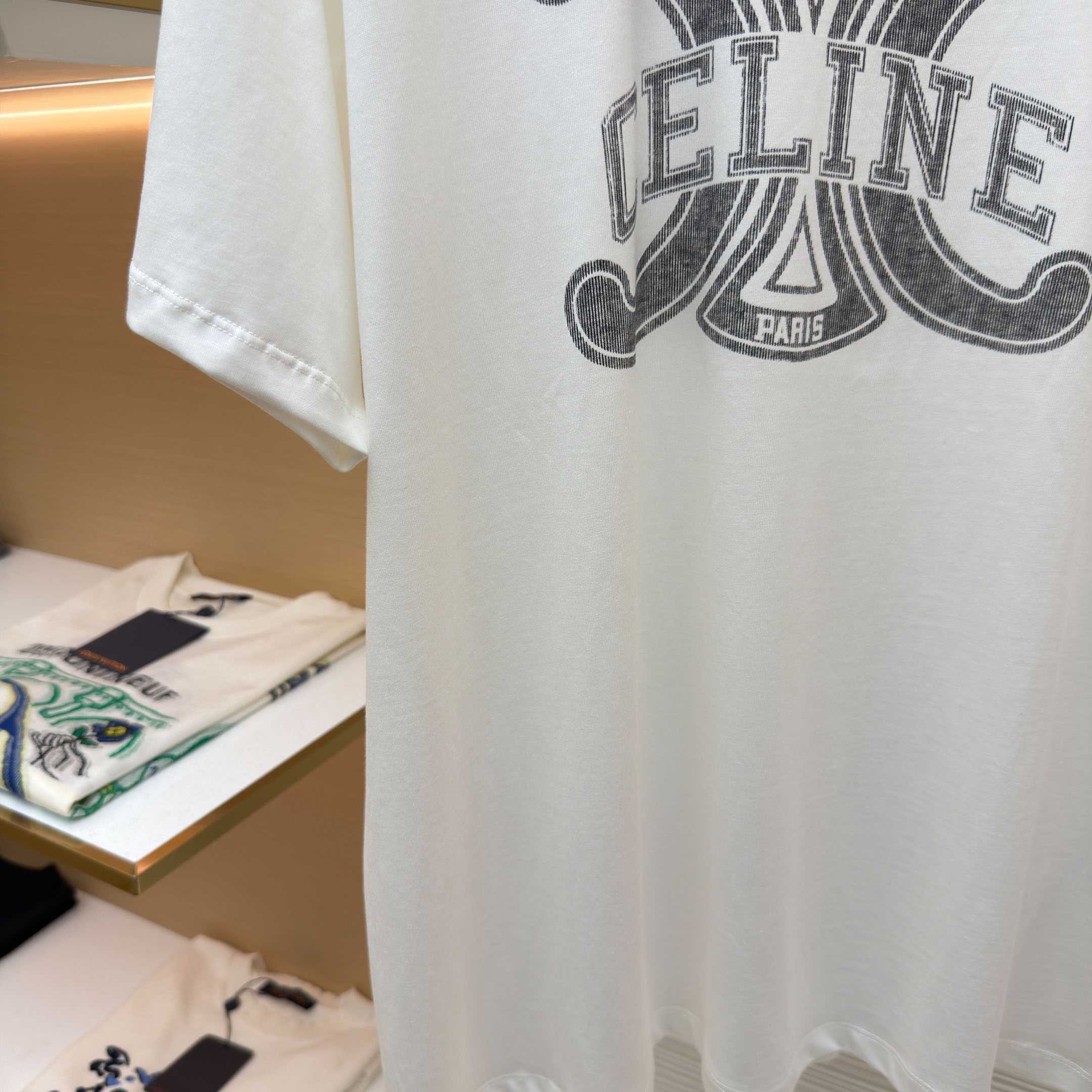 Celine  Loose T-shirt IN Cotton Jersey - DesignerGu