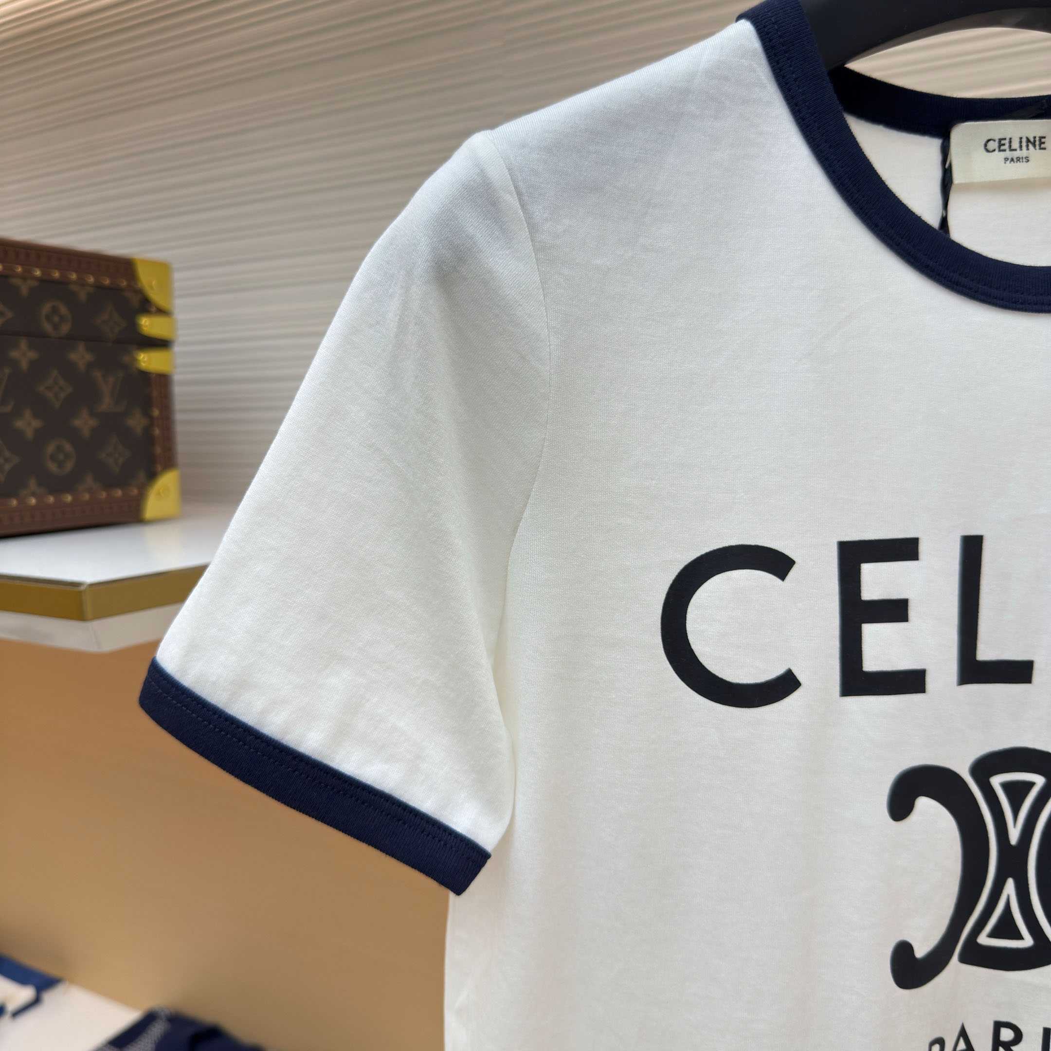 celine Paris T-shirt In Cotton Jersey - DesignerGu