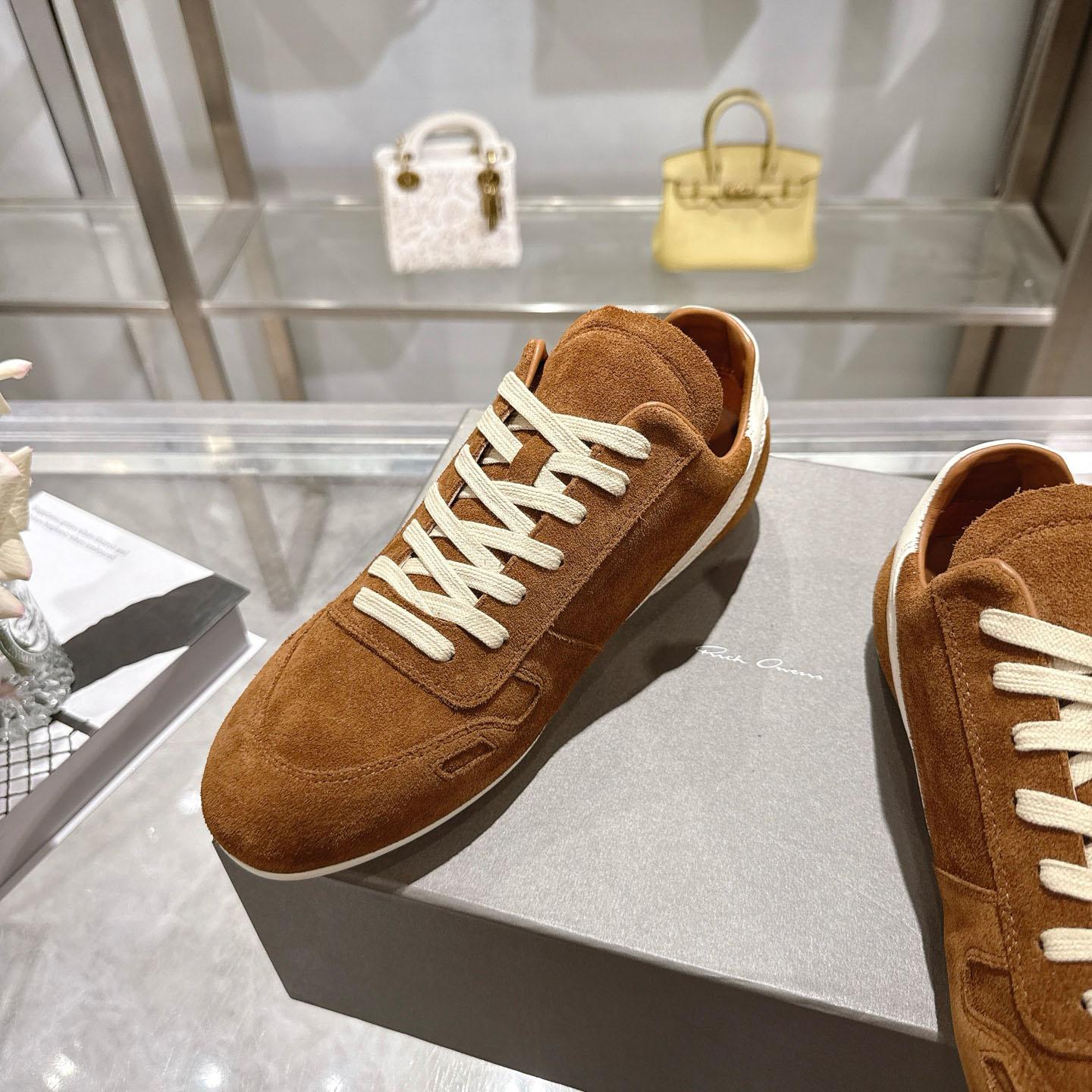 Rick Owens Concordians Minimal Sneaker 'Chestnut' - DesignerGu