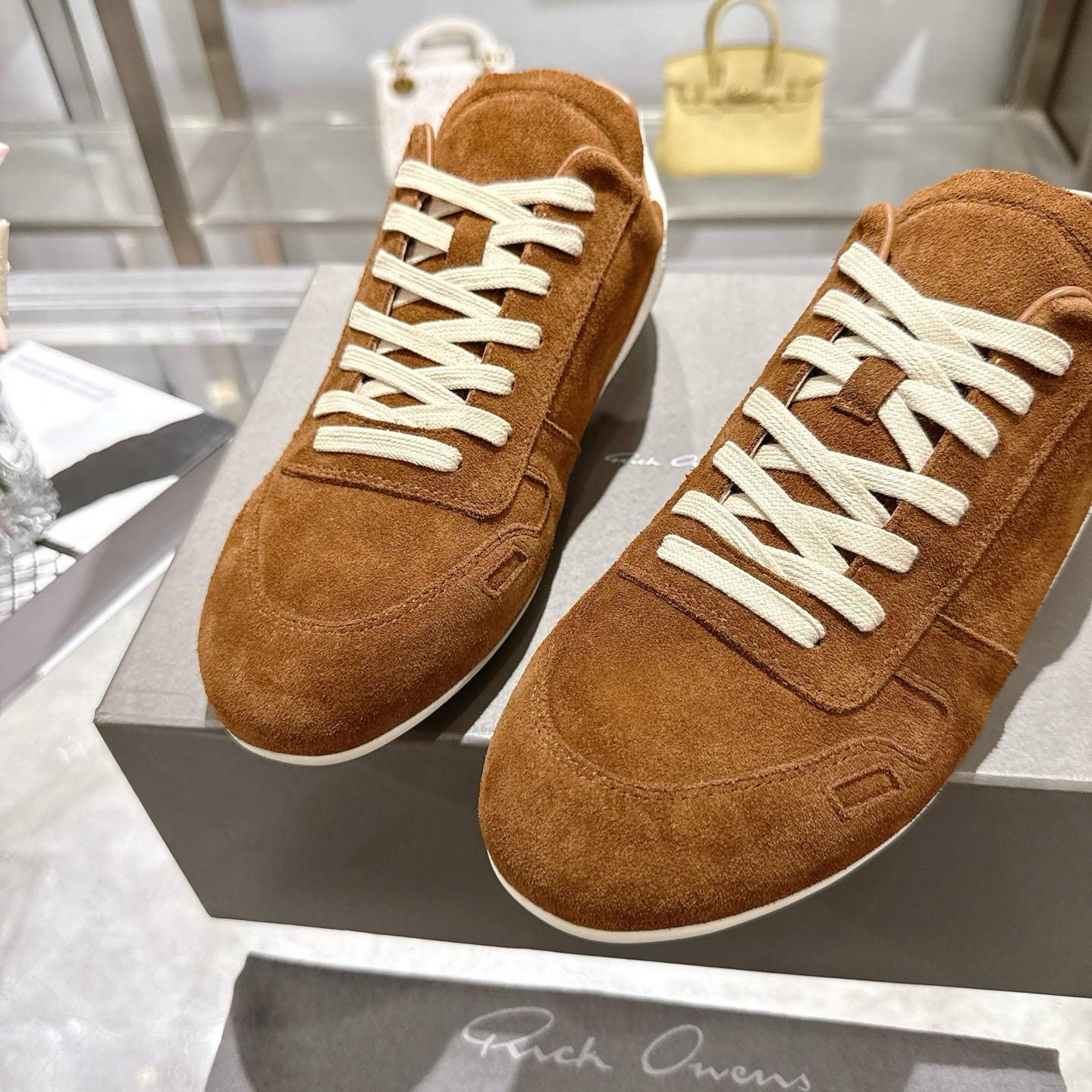 Rick Owens Concordians Minimal Sneaker 'Chestnut' - DesignerGu