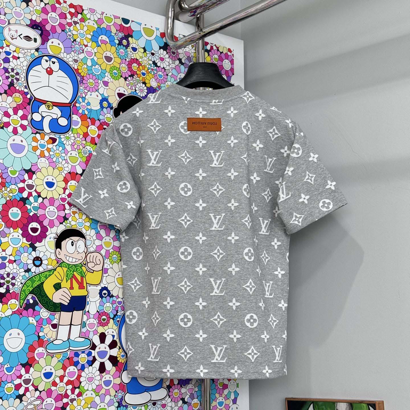 Louis Vuitton Monogram Short-Sleeved Crewneck - DesignerGu