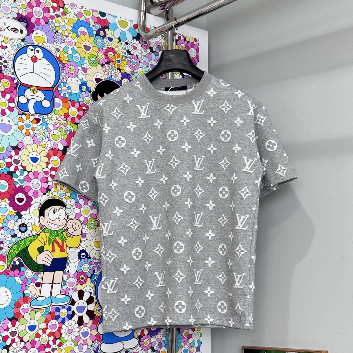 Louis Vuitton Monogram Short-Sleeved Crewneck - DesignerGu