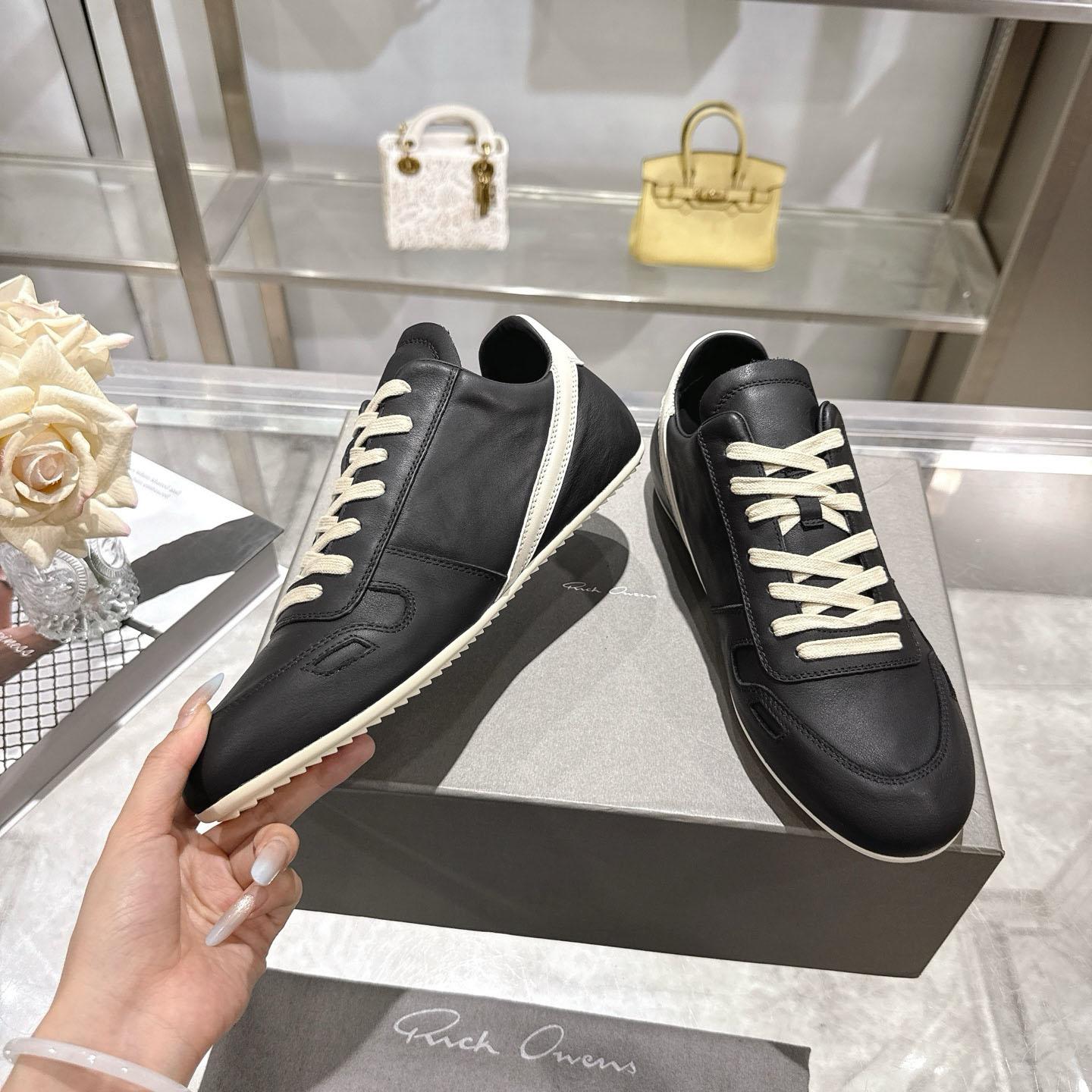 Rick Owens Concordians Minimal Sneaker 'Black Milk' - DesignerGu