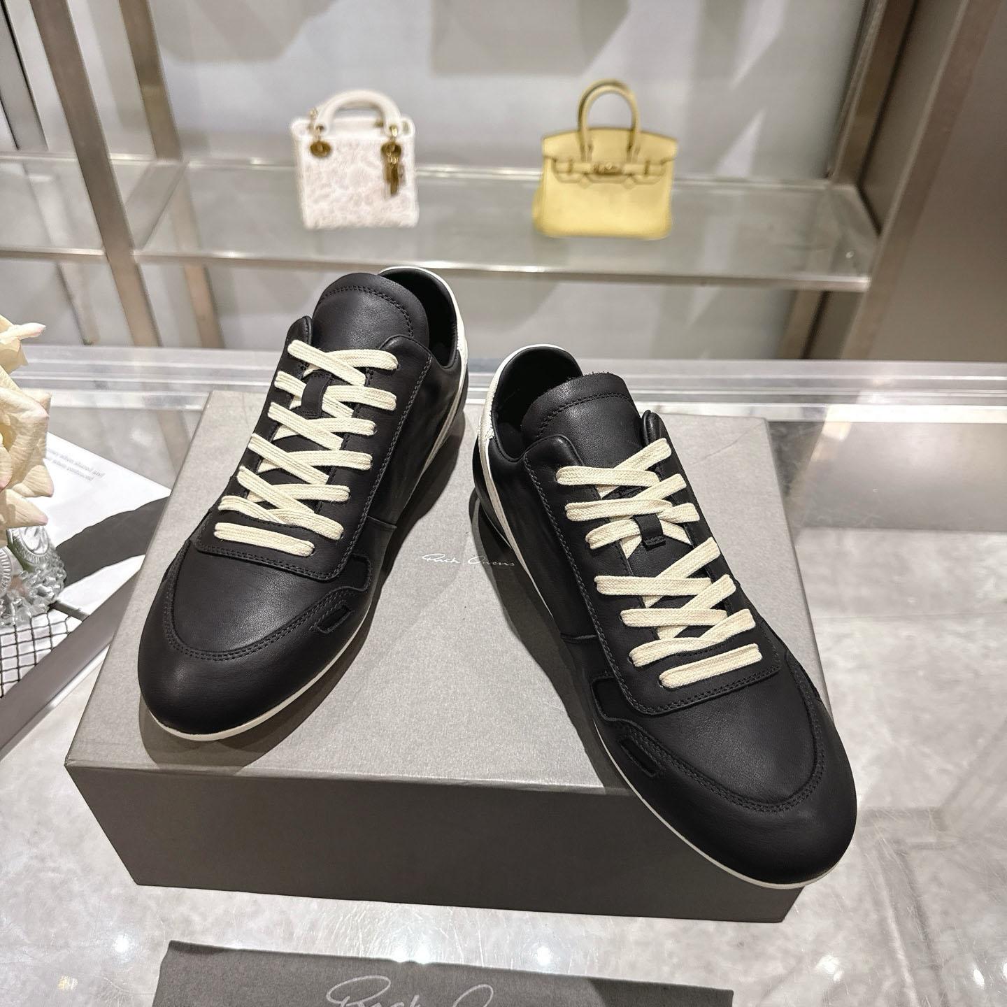 Rick Owens Concordians Minimal Sneaker 'Black Milk' - DesignerGu