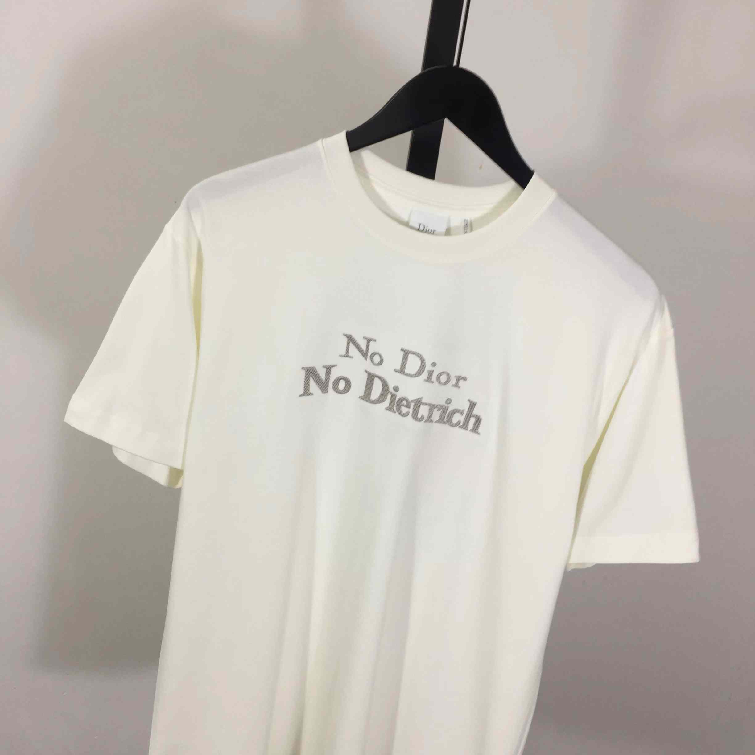 Dior T-shirt With Lettering  - DesignerGu