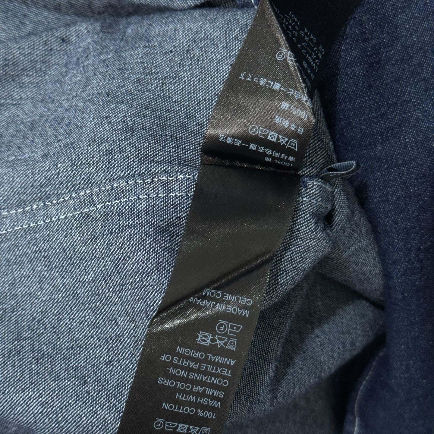 Celine Overshirt In Cotton Denim - DesignerGu