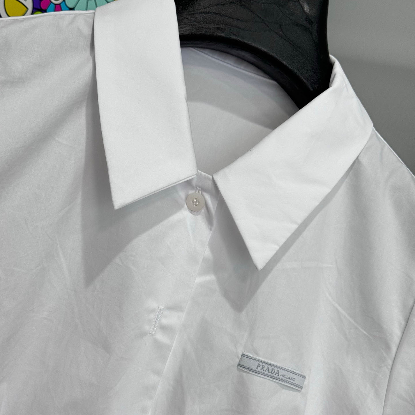 Prada Short-Sleeved Poplin Shirt - DesignerGu
