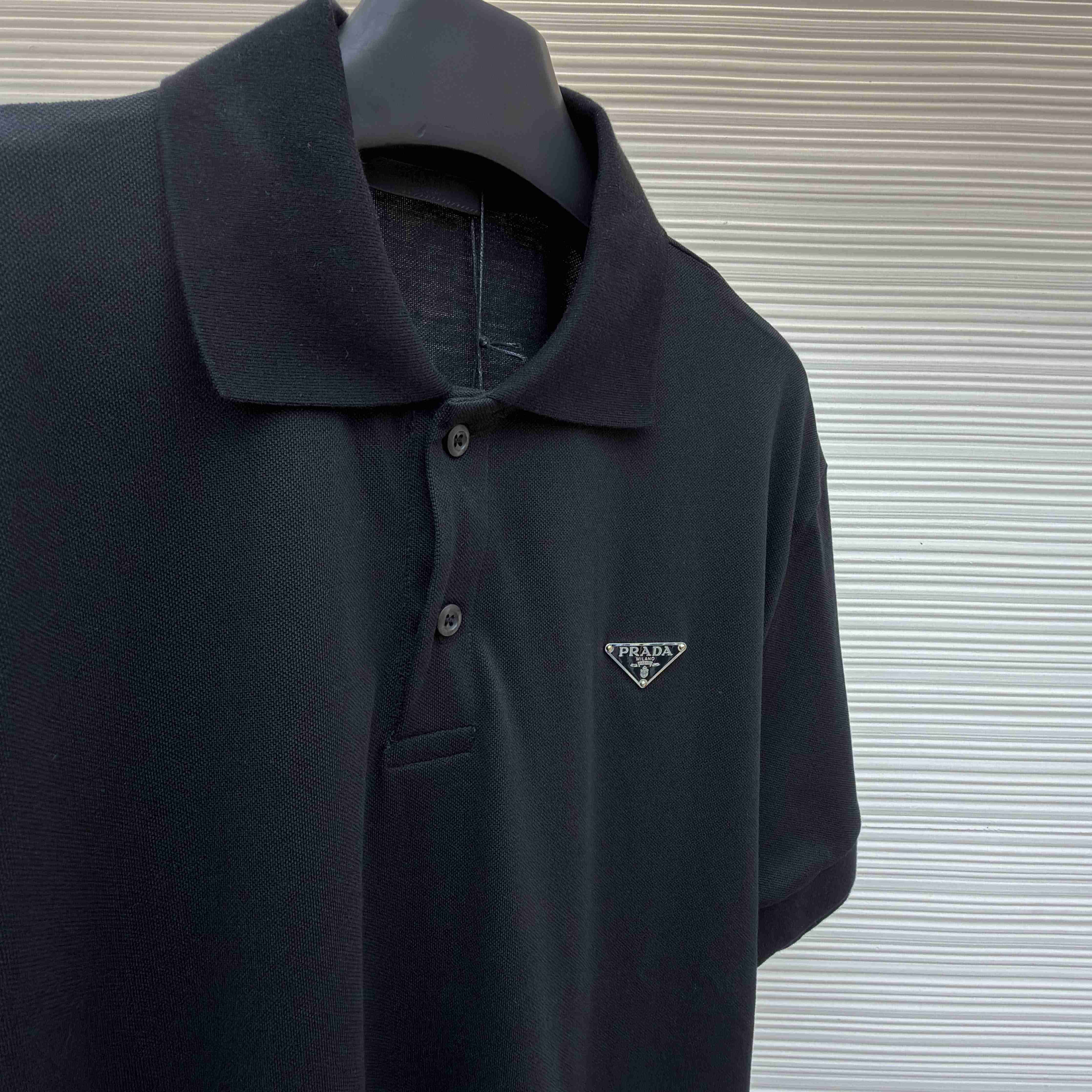 Prada Piqué Polo Shirt - DesignerGu
