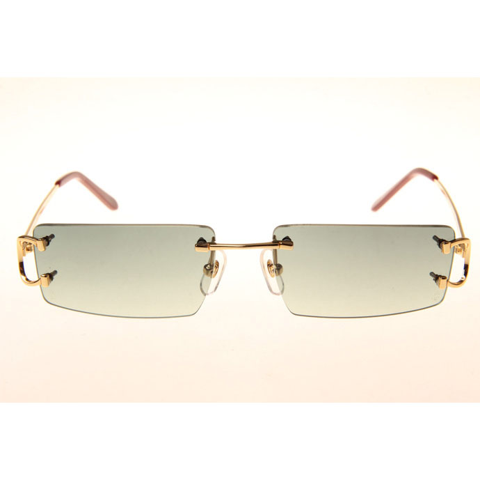 Cartier CT 4193830 Sunglasses In Gold Gradient Green - DesignerGu