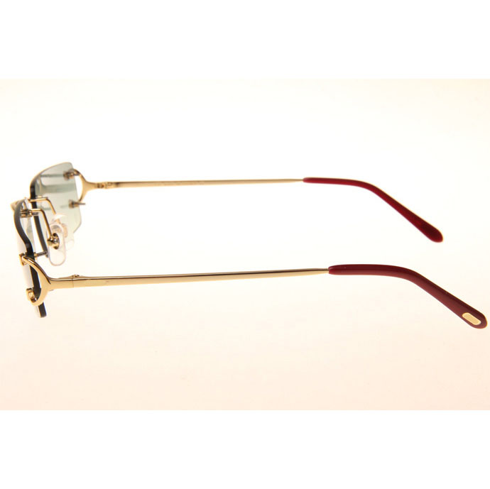 Cartier CT 4193830 Sunglasses In Gold Gradient Green - DesignerGu