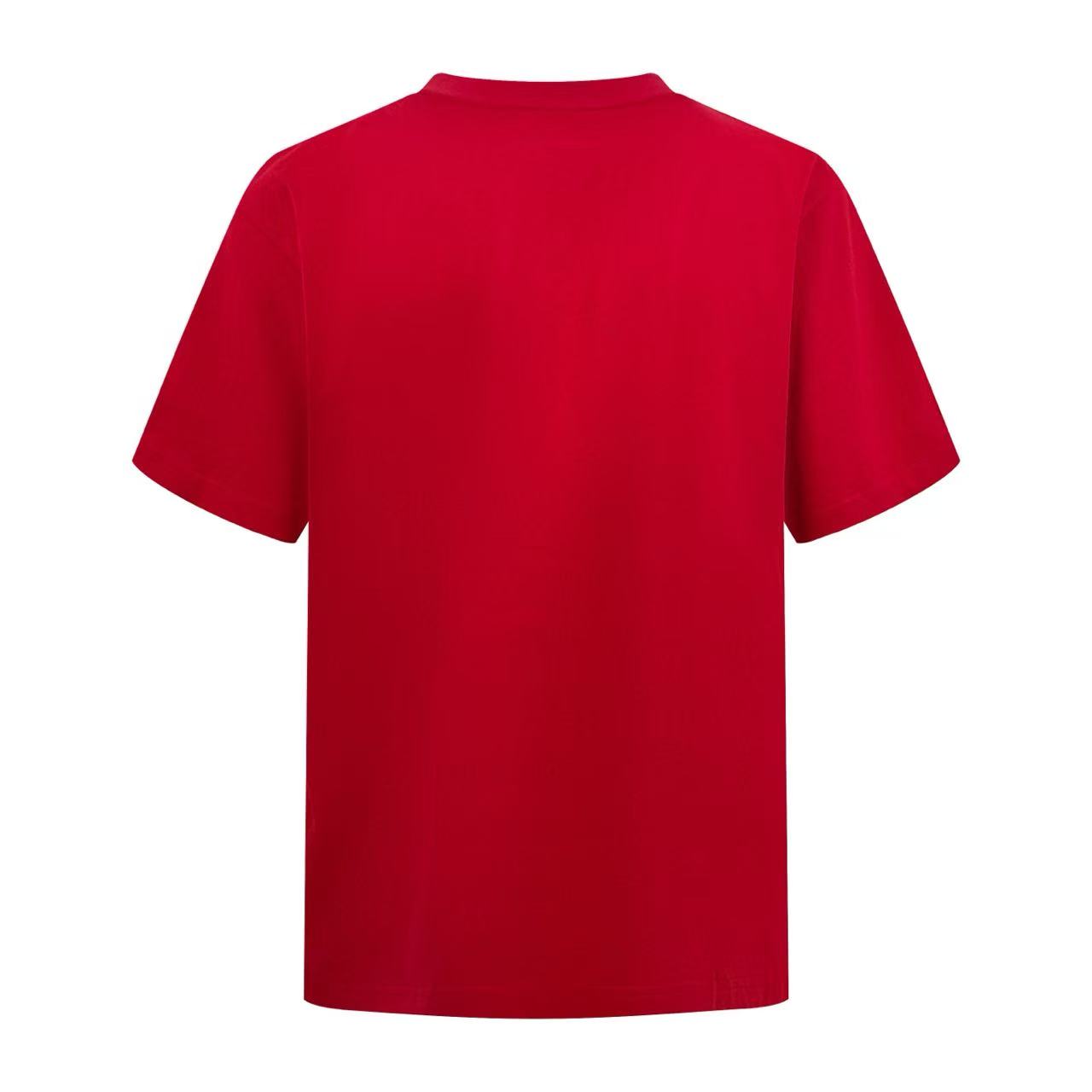Balenciaga Cursive T-shirt Medium Fit in Red/black - DesignerGu