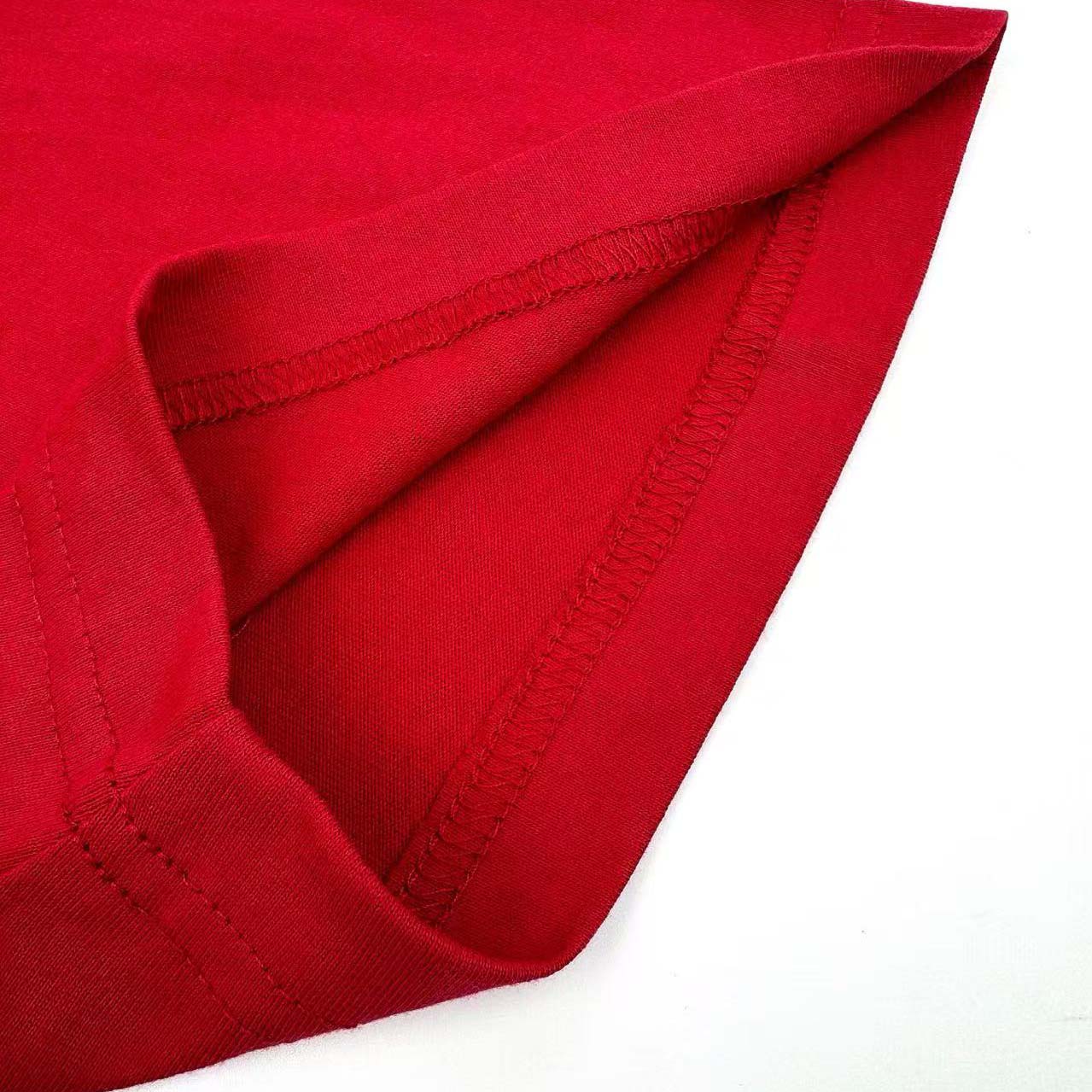 Balenciaga Cursive T-shirt Medium Fit in Red/black - DesignerGu