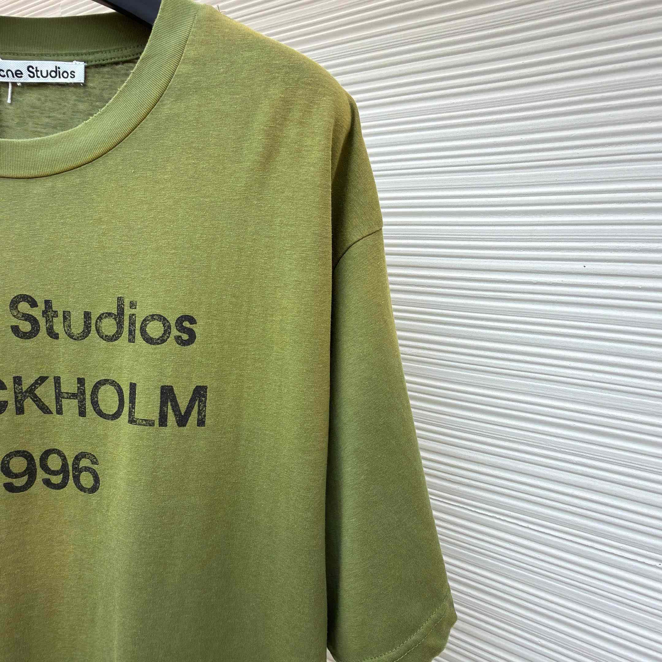 Acne Studios  Logo Tshirt - Relaxed Fit - DesignerGu