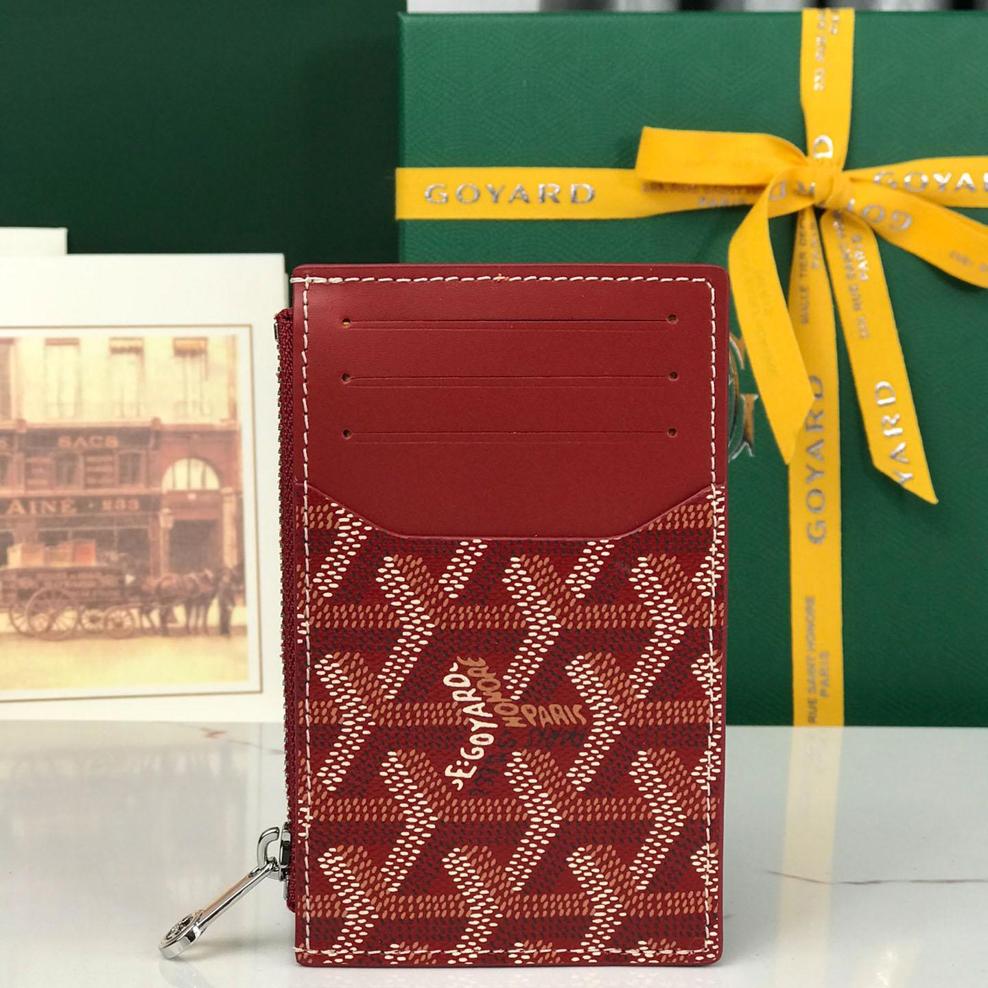 Goyard Bourbon Zipped Card Holder - DesignerGu