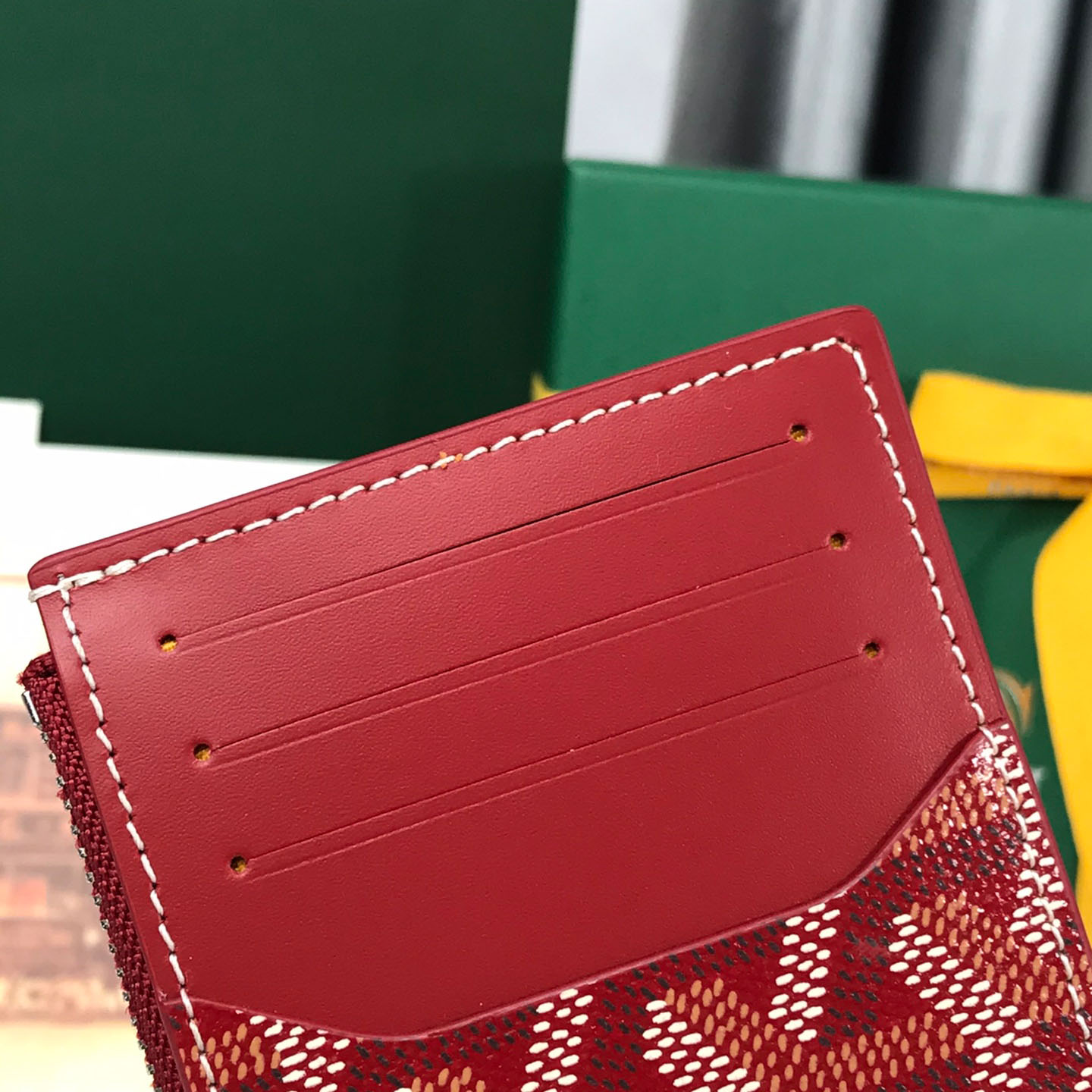 Goyard Bourbon Zipped Card Holder - DesignerGu