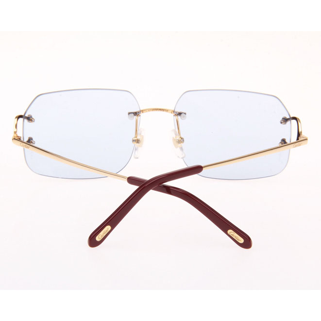 Cartier CT 4193833 Sunglasses In Gold Blue - DesignerGu