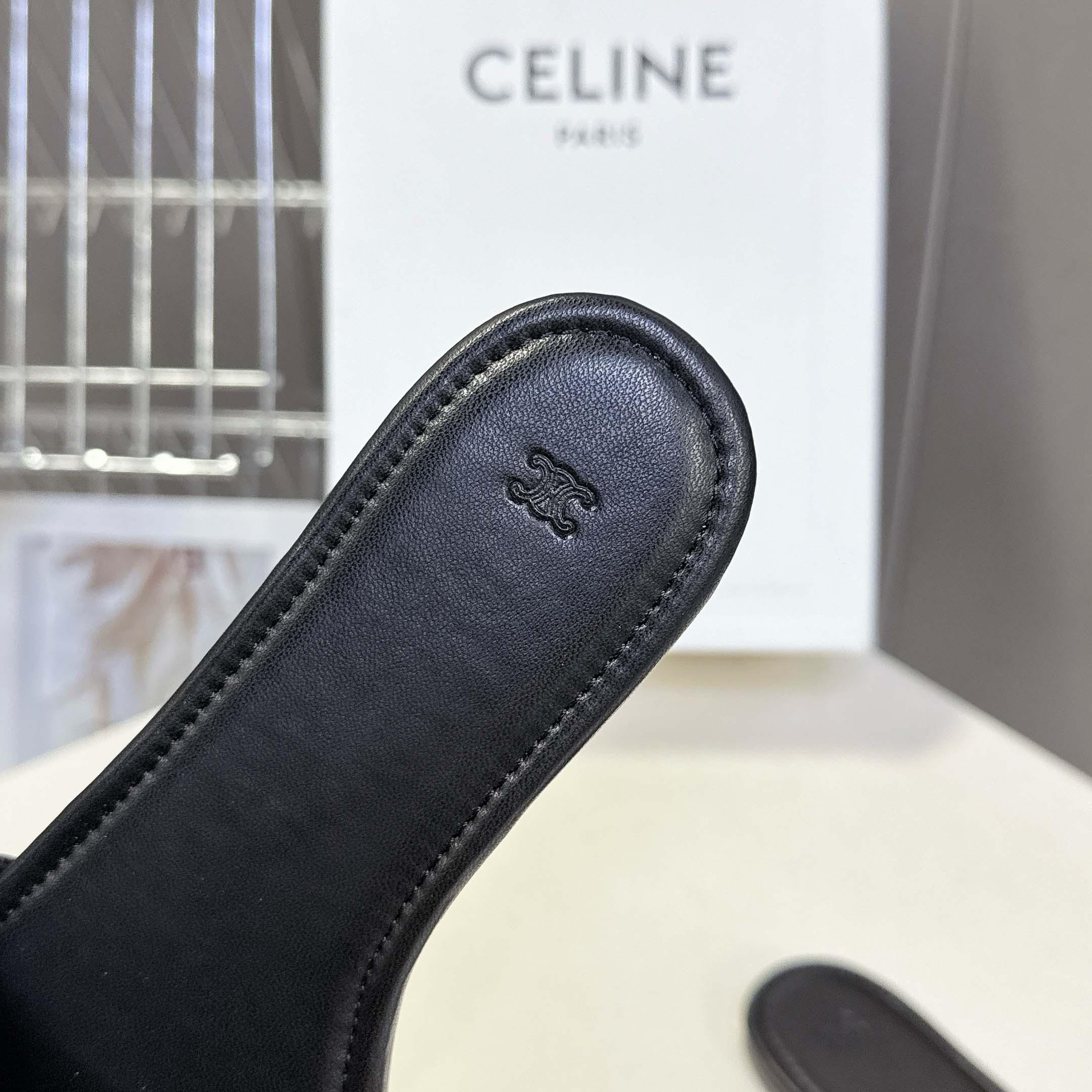 Celine Coast Mule In Lambskin - DesignerGu