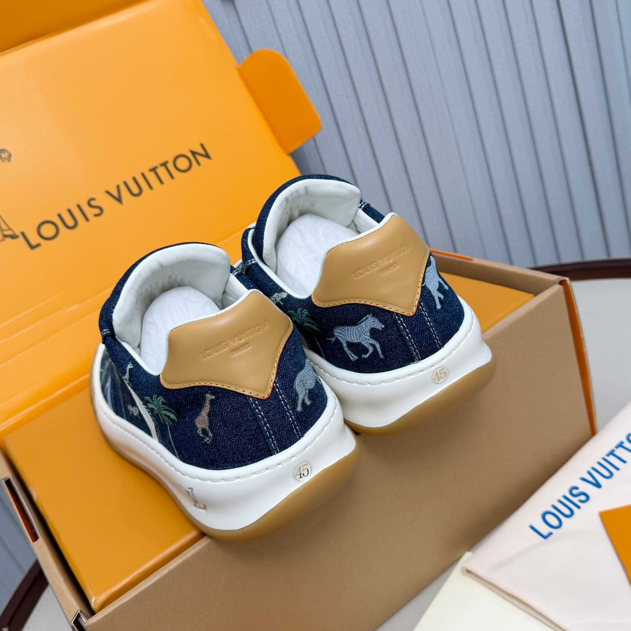 Louis Vuitton LV x The Darjeeling Limited LV Tilted Sneaker  1AJTLH - DesignerGu