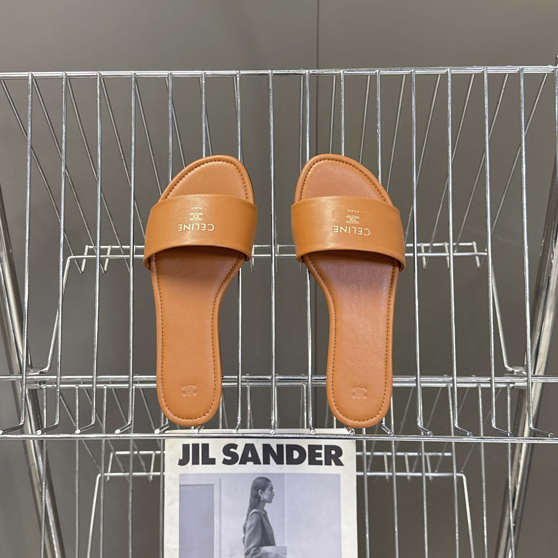 Celine Coast Mule In Lambskin - DesignerGu