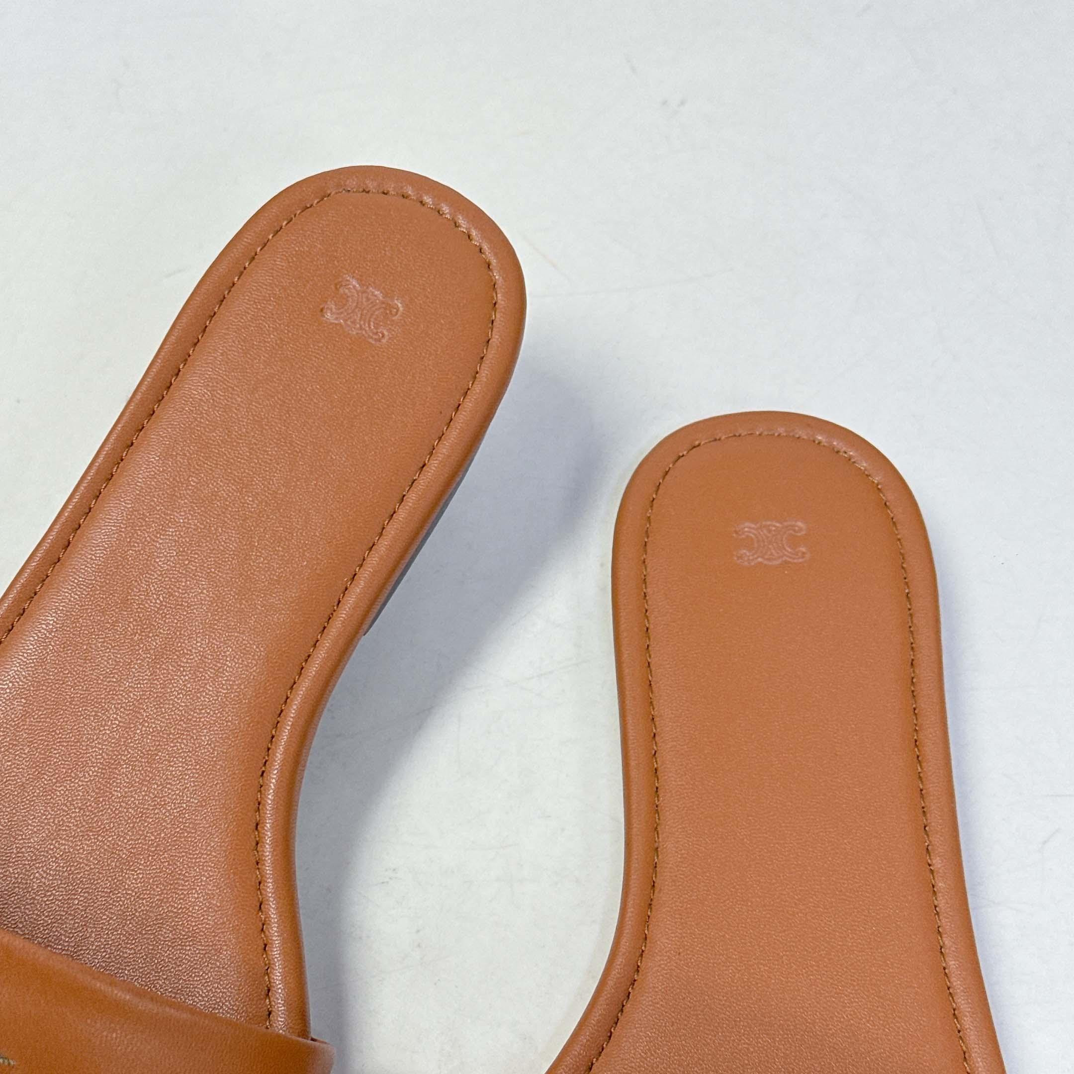 Celine Coast Mule In Lambskin - DesignerGu