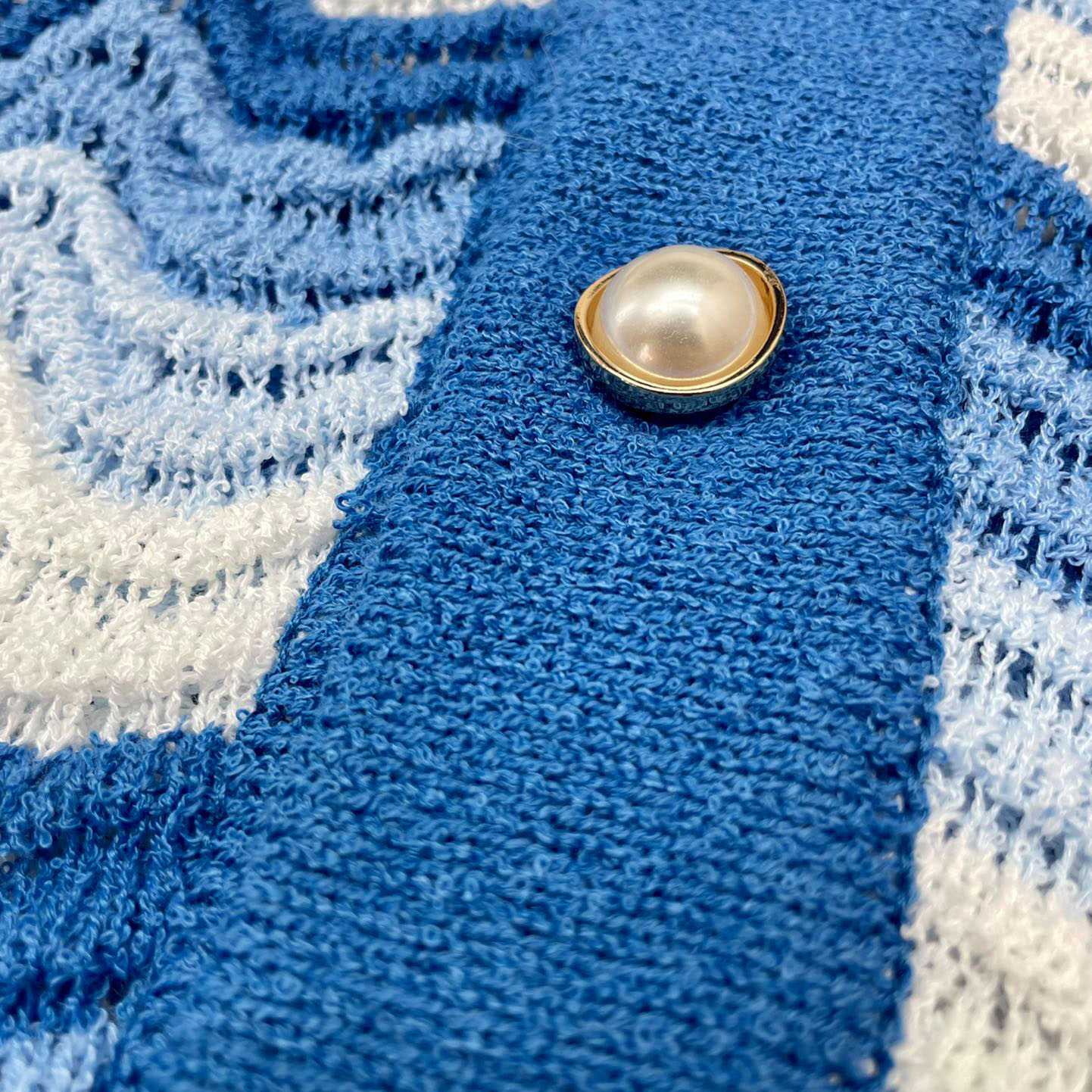 Casablanca Wavy Gradient Crochet Shirt D007 - DesignerGu