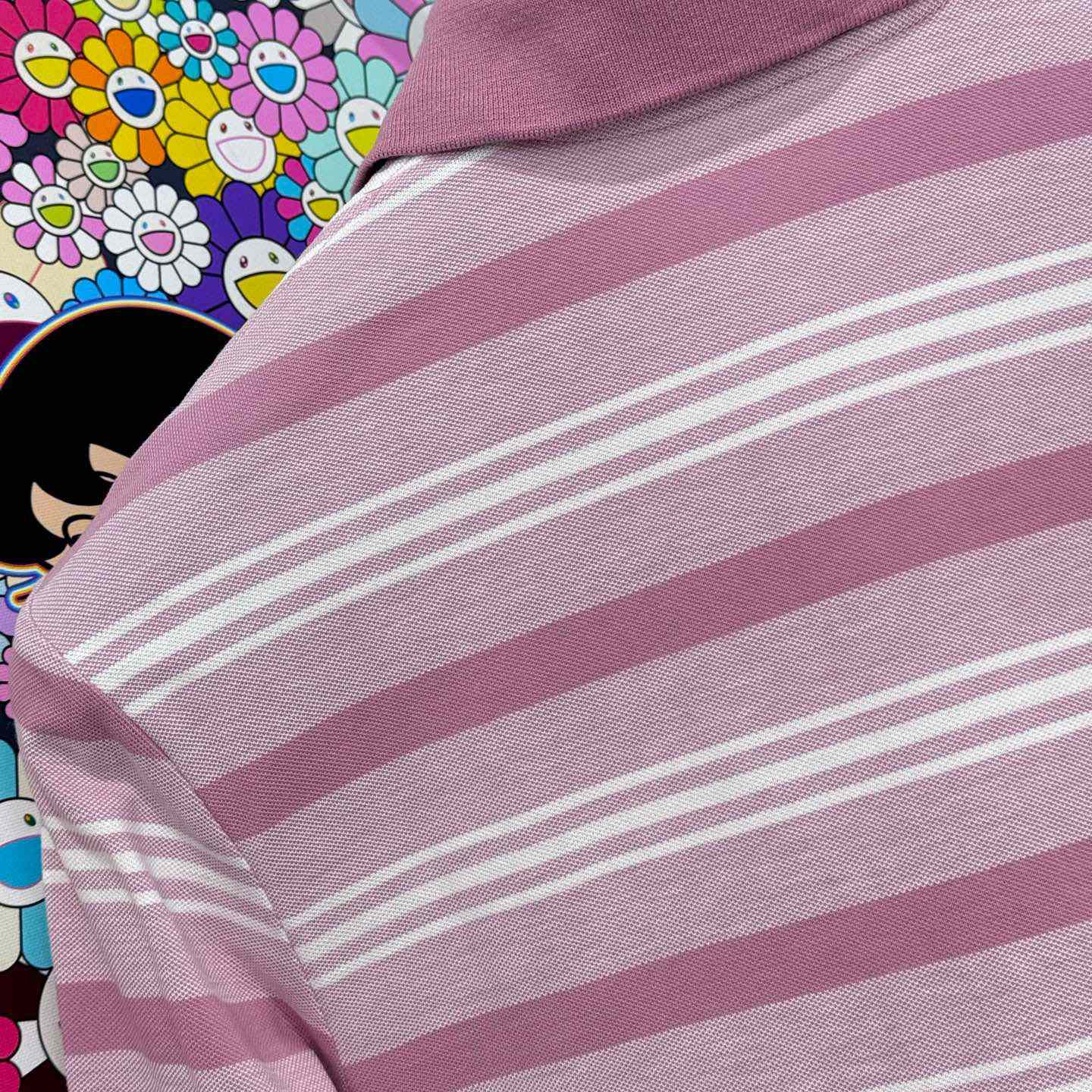 Prada Long-sleeved Striped Piqué Polo Shirt - DesignerGu