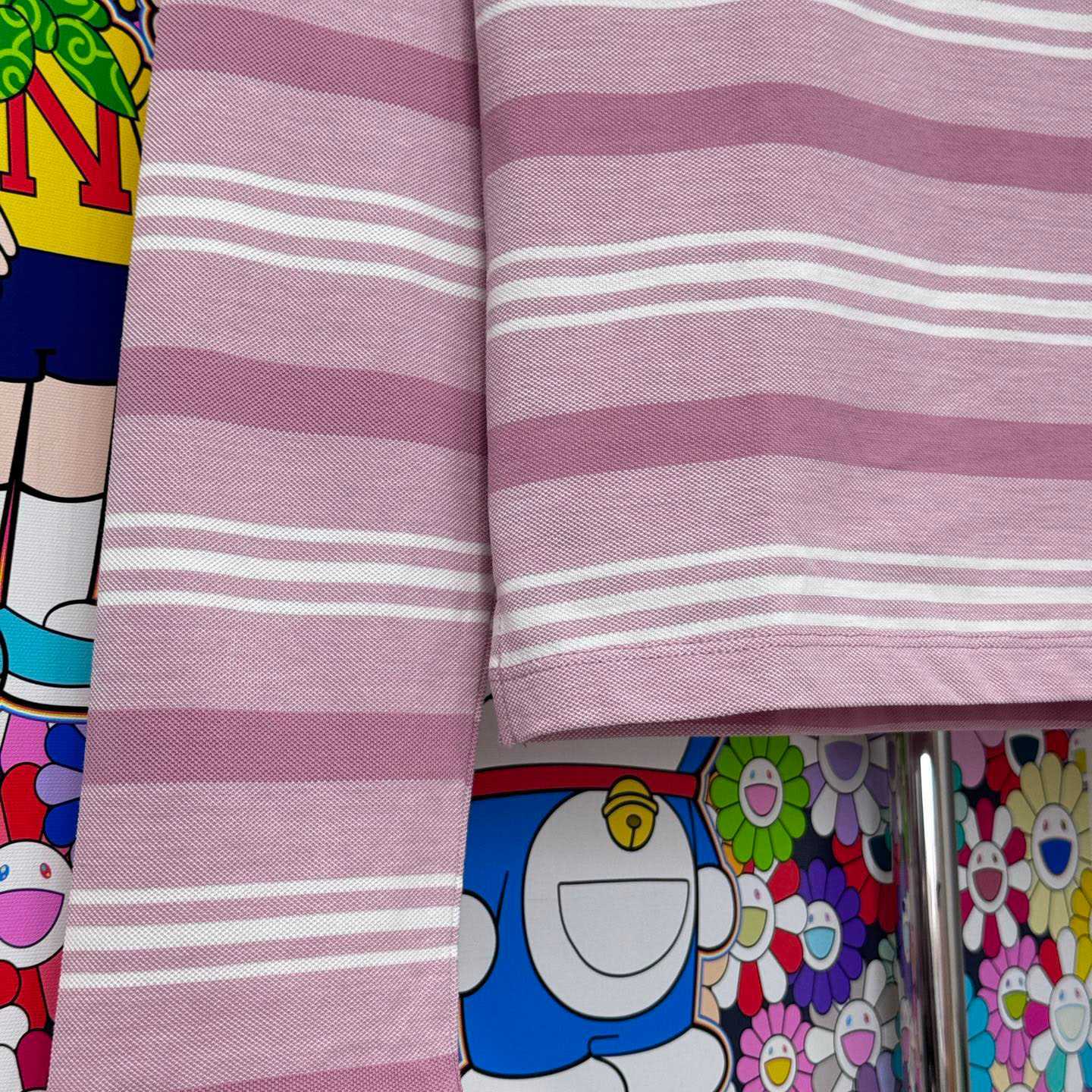 Prada Long-sleeved Striped Piqué Polo Shirt - DesignerGu