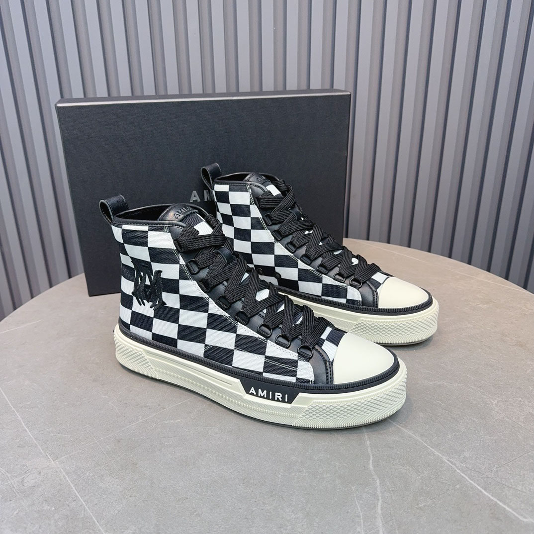 Amiri Court High 'Checkerboard' - DesignerGu