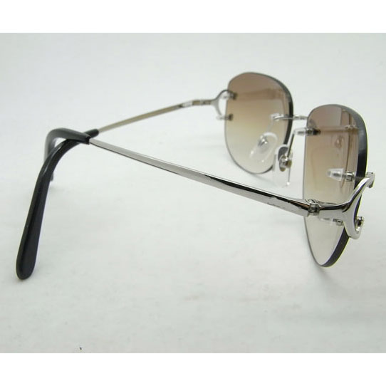 Cartier CT 4193829 Sunglasses In Silver Gradient Brown - DesignerGu