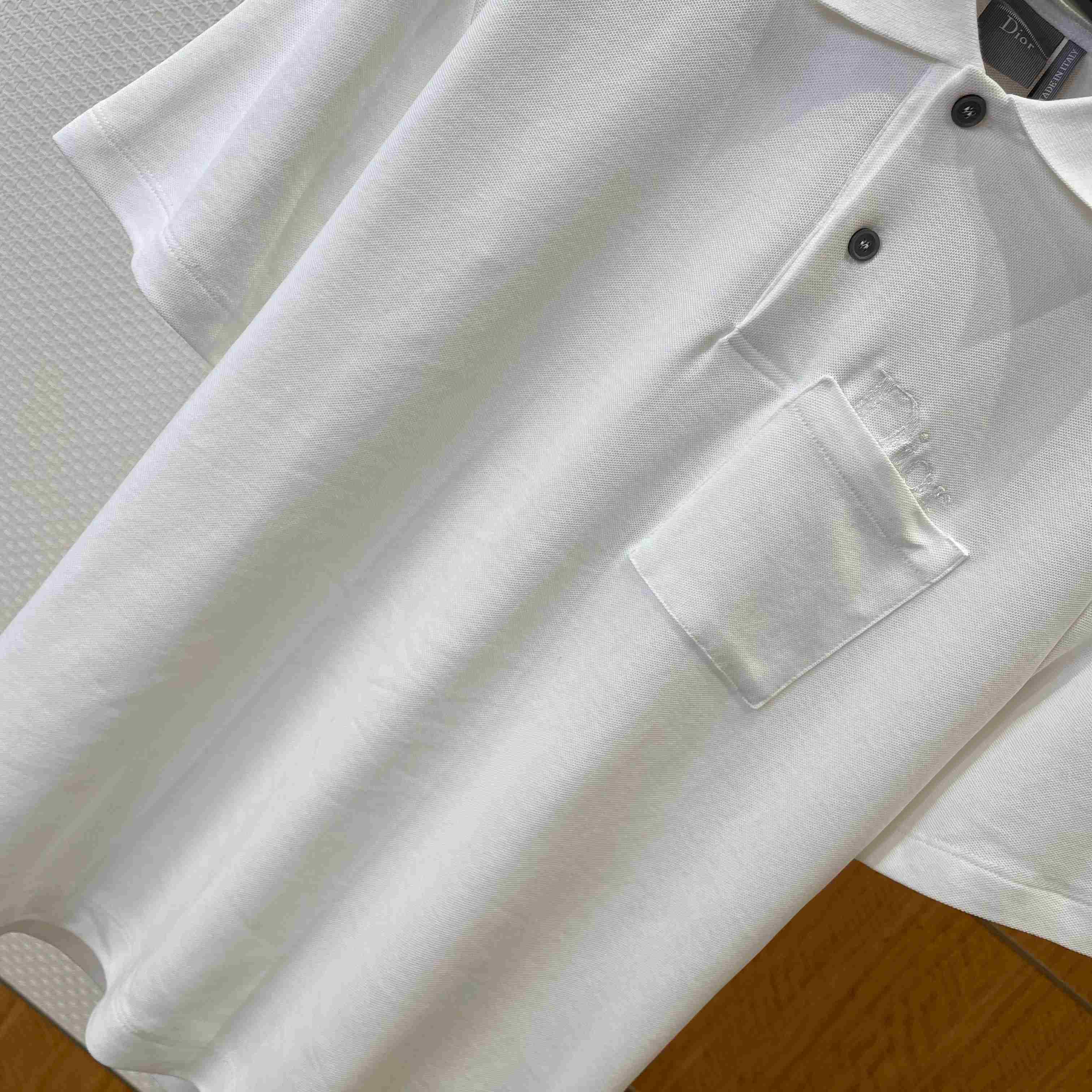 Dior Polo Shirt White Cotton Piqué - DesignerGu