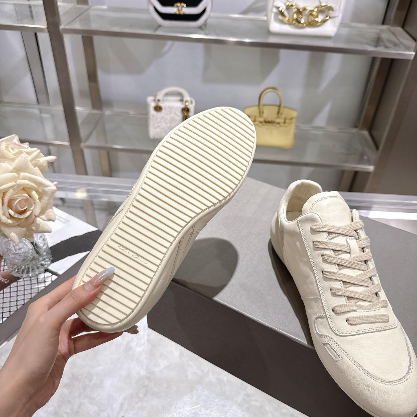 Rick Owens Off-White Temple Minimal Sneakers - DesignerGu