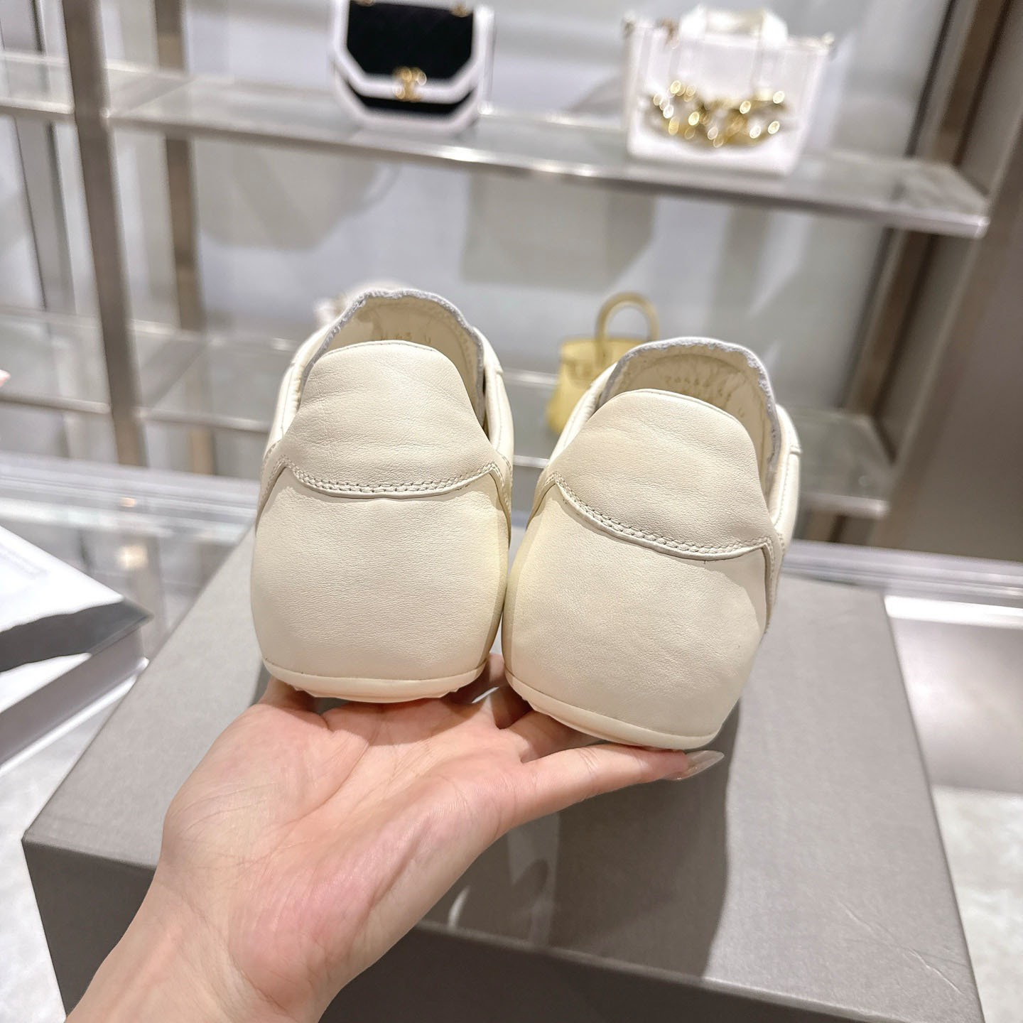 Rick Owens Off-White Temple Minimal Sneakers - DesignerGu