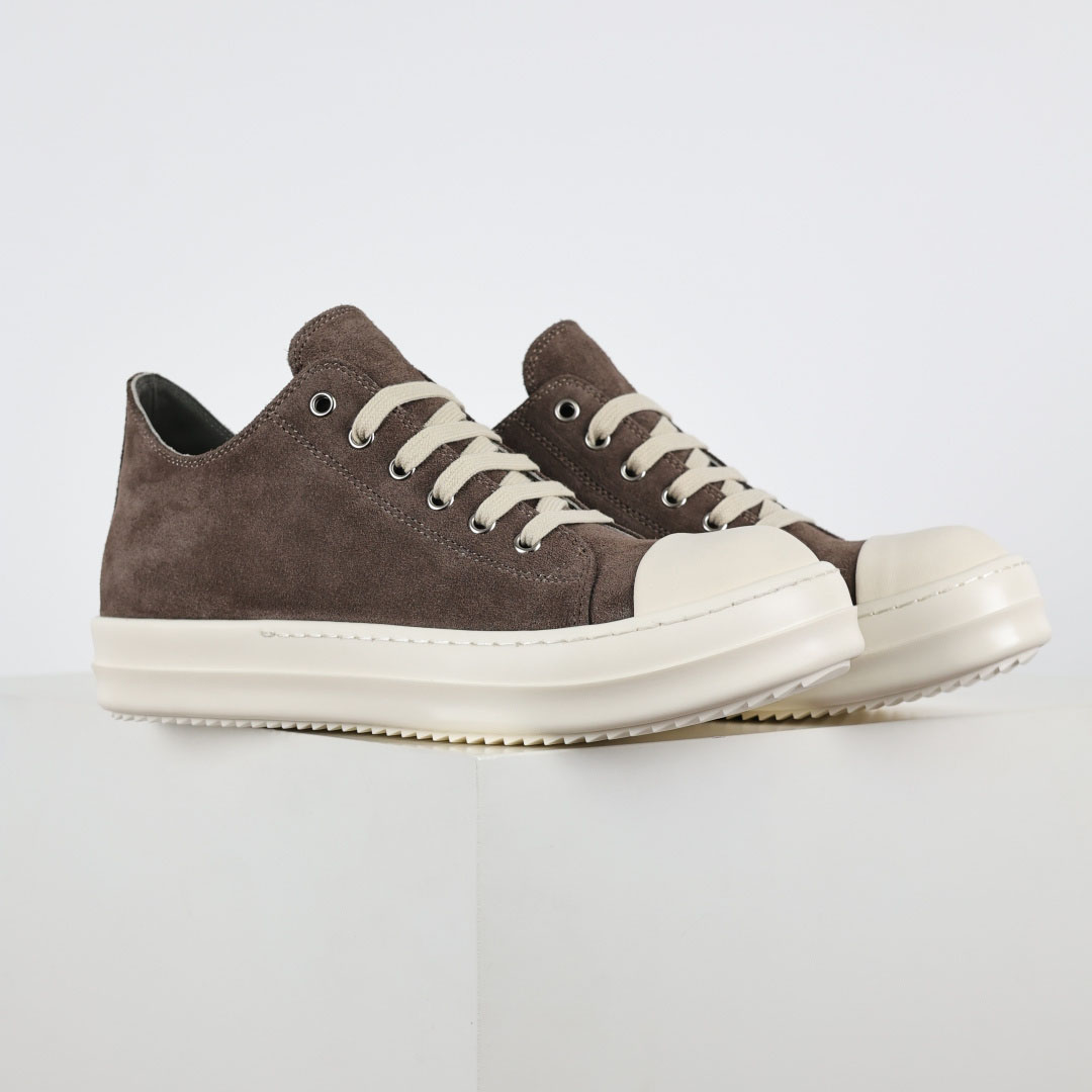 Rick Owens Ramones Suede Sneakers - DesignerGu