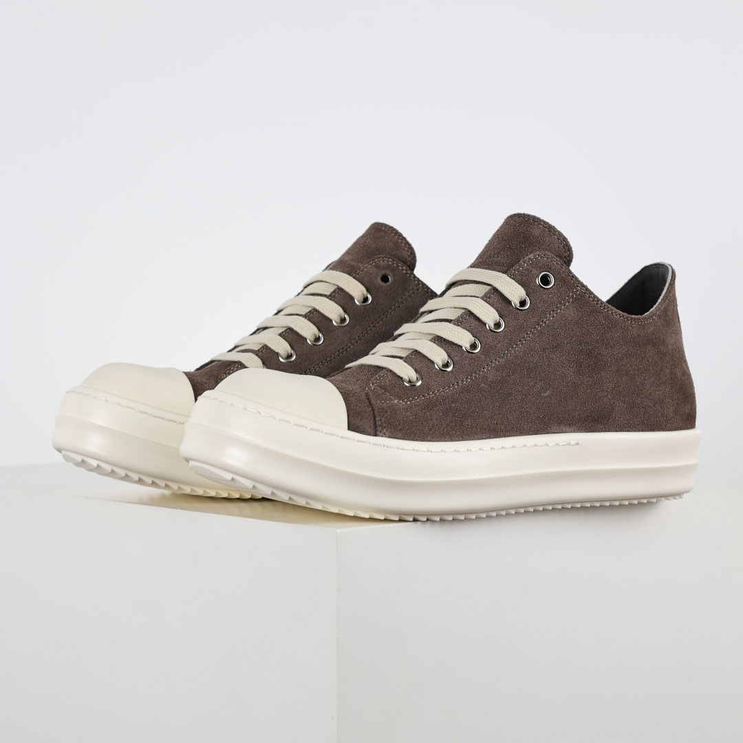 Rick Owens Ramones Suede Sneakers - DesignerGu