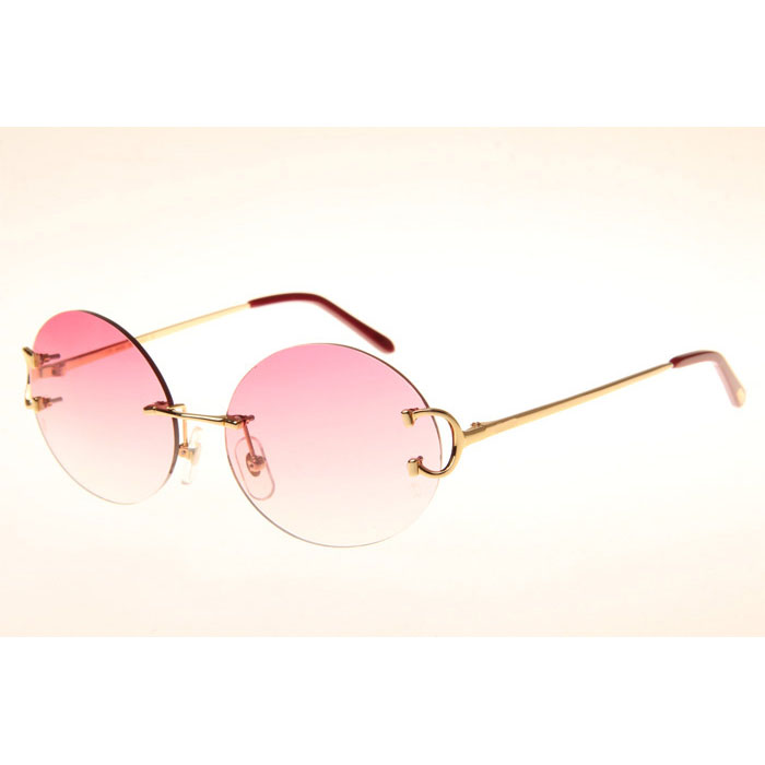 Cartier CT 4193832 Sunglasses In Gold Gradient Pink - DesignerGu