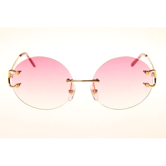 Cartier CT 4193832 Sunglasses In Gold Gradient Pink - DesignerGu