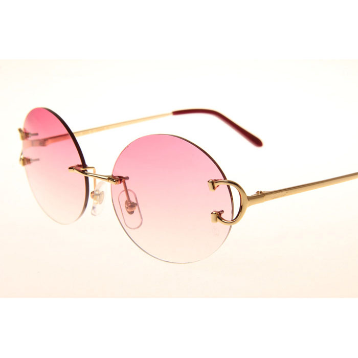 Cartier CT 4193832 Sunglasses In Gold Gradient Pink - DesignerGu
