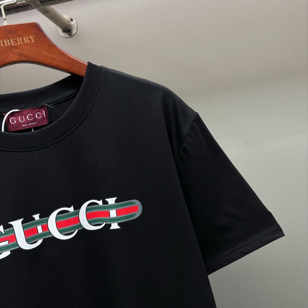 Gucci Printed Cotton Jersey T-shirt - DesignerGu