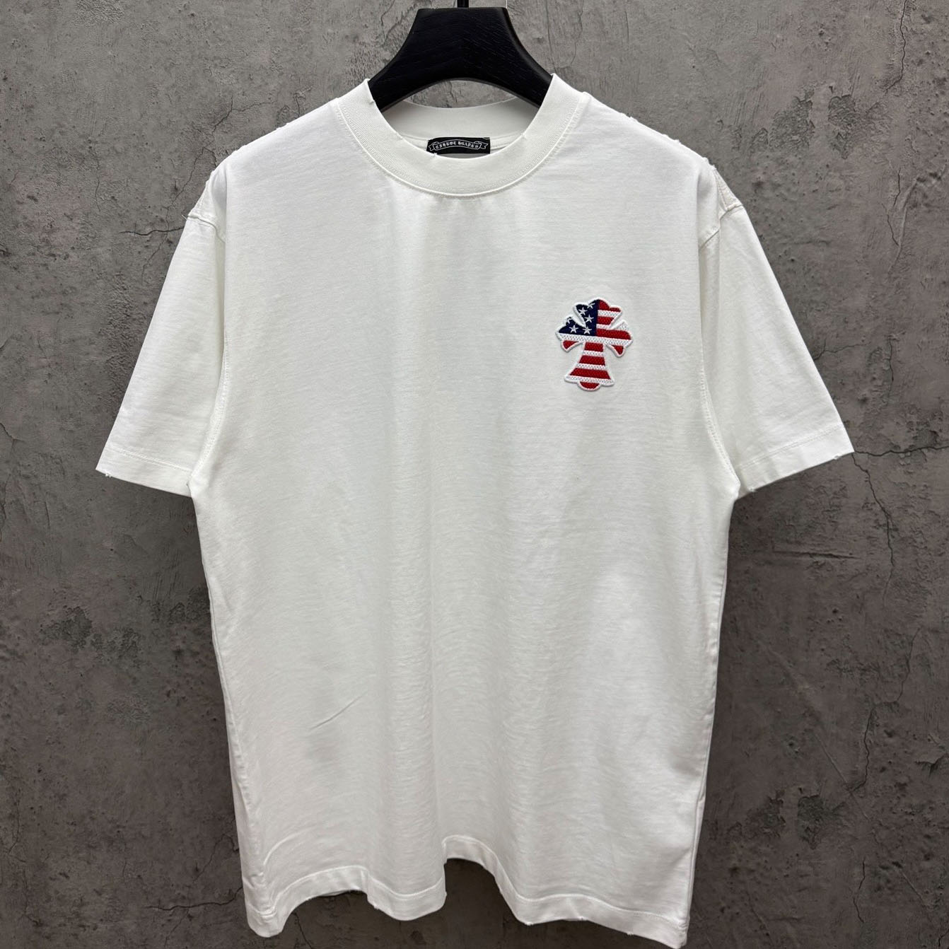Chrome Hearts Style Cross Graphic Tee 'White' - DesignerGu